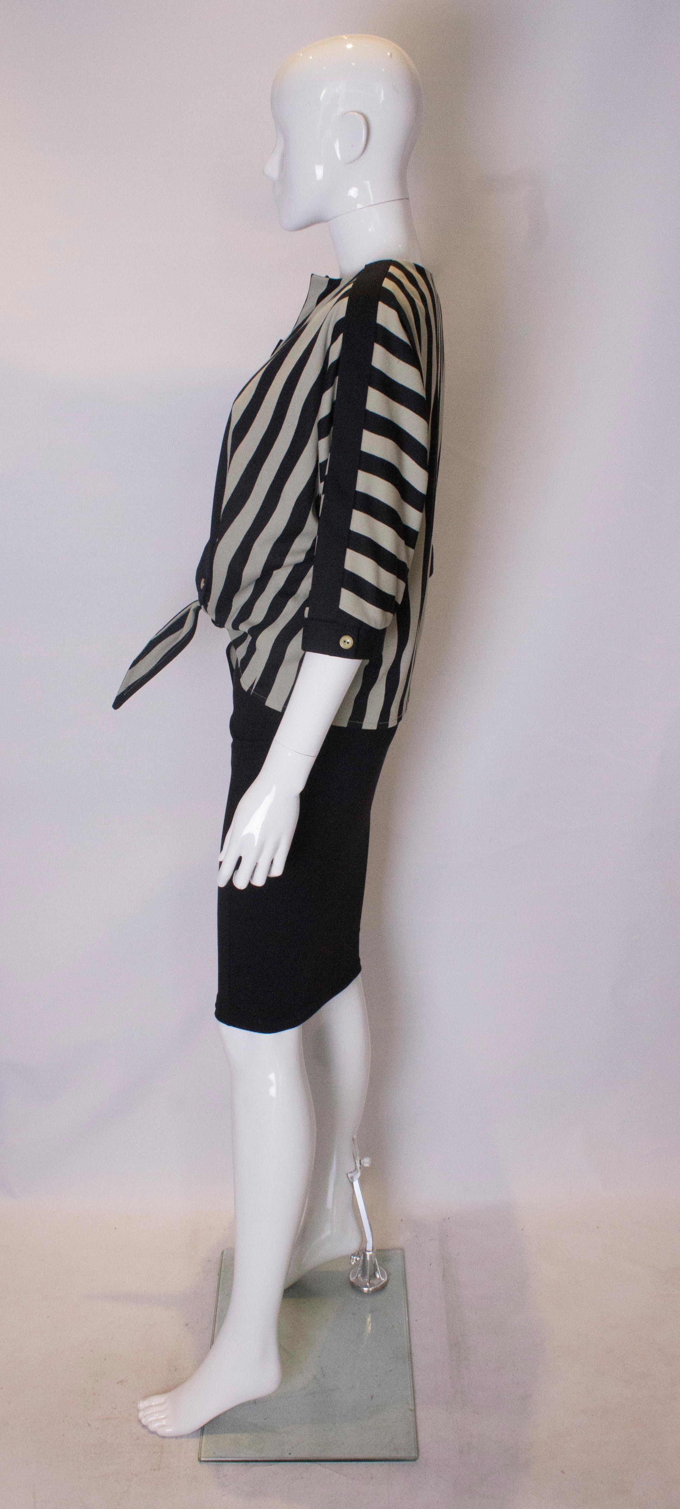 Women's Vintage London Look Stripe Top  For Sale