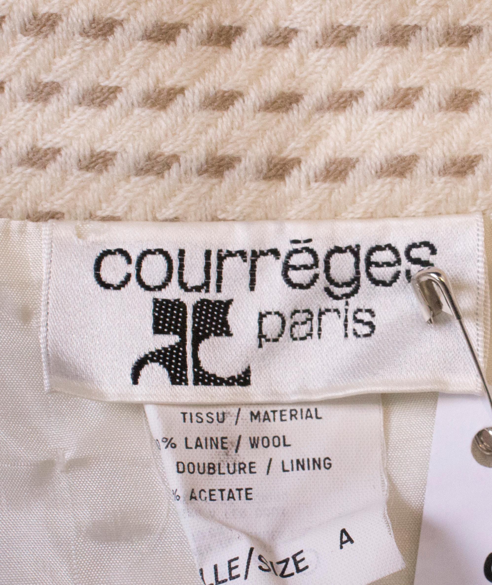 Vintage Courreges Skirt Suit For Sale 1