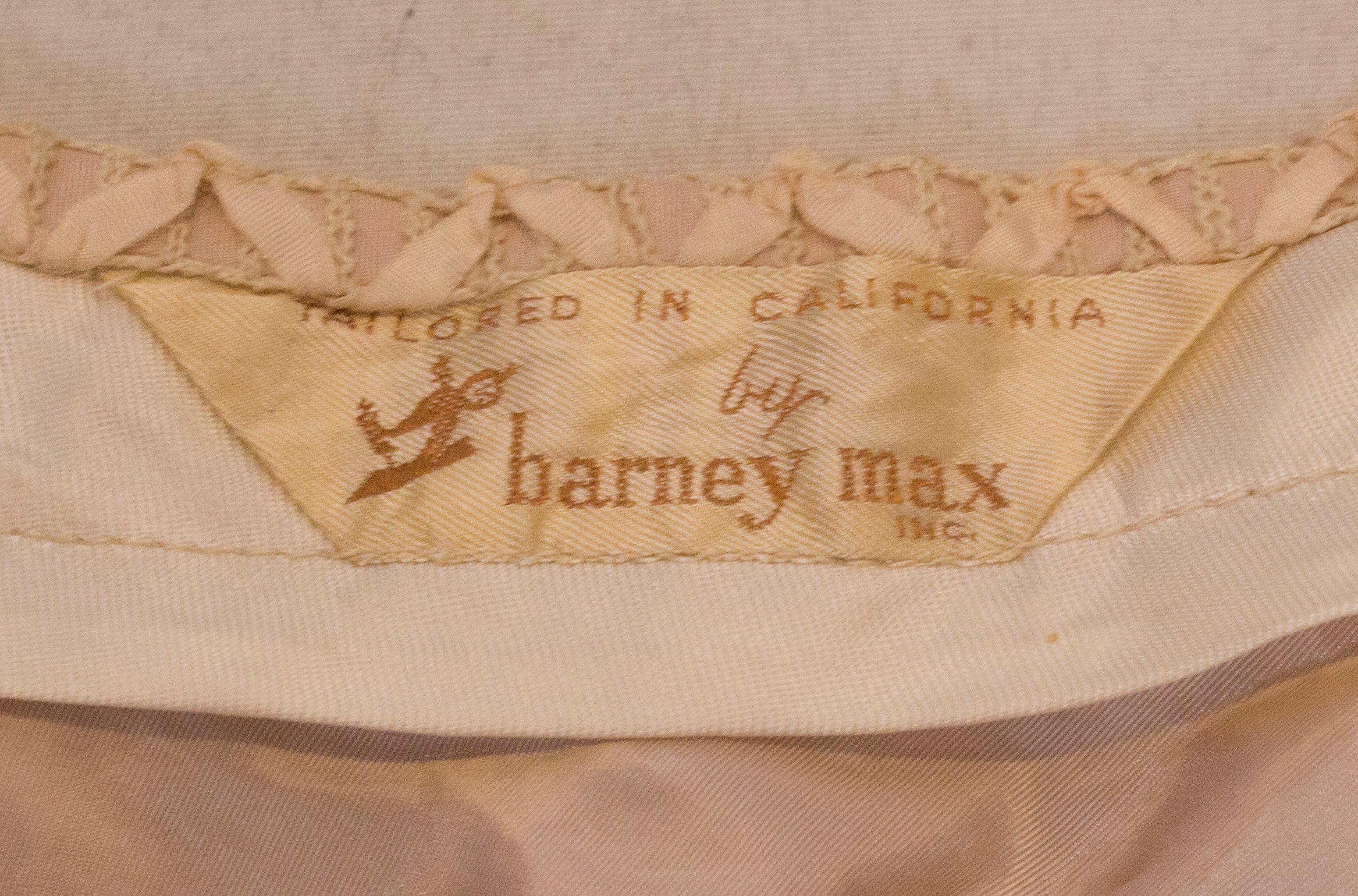 A vintage 1950s cream ribbon woven swing skirt  5