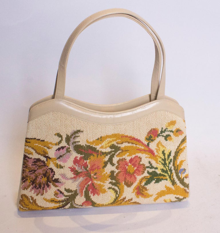 Vintage Needlepoint Bag at 1stDibs | needlepoint bags, needlepoint handbags