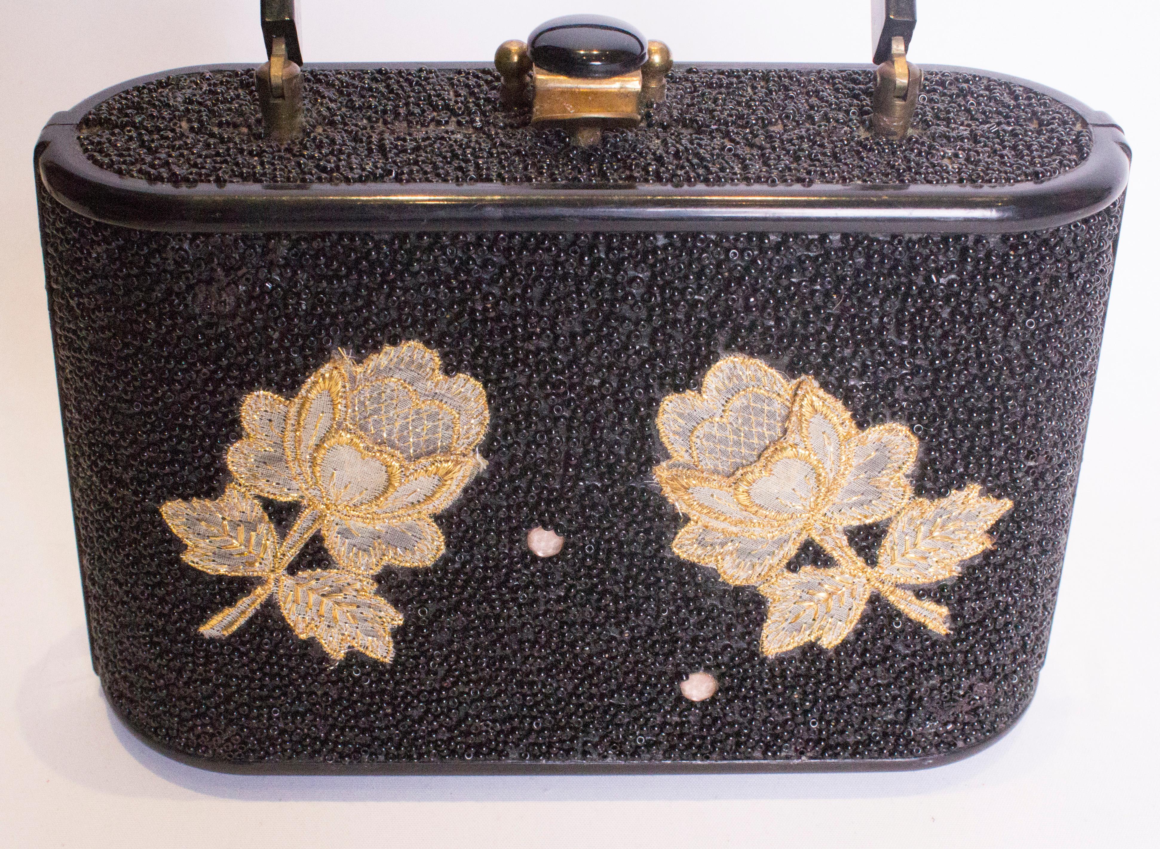 Women's Vintage Bakerlite Bag with Bead Detail