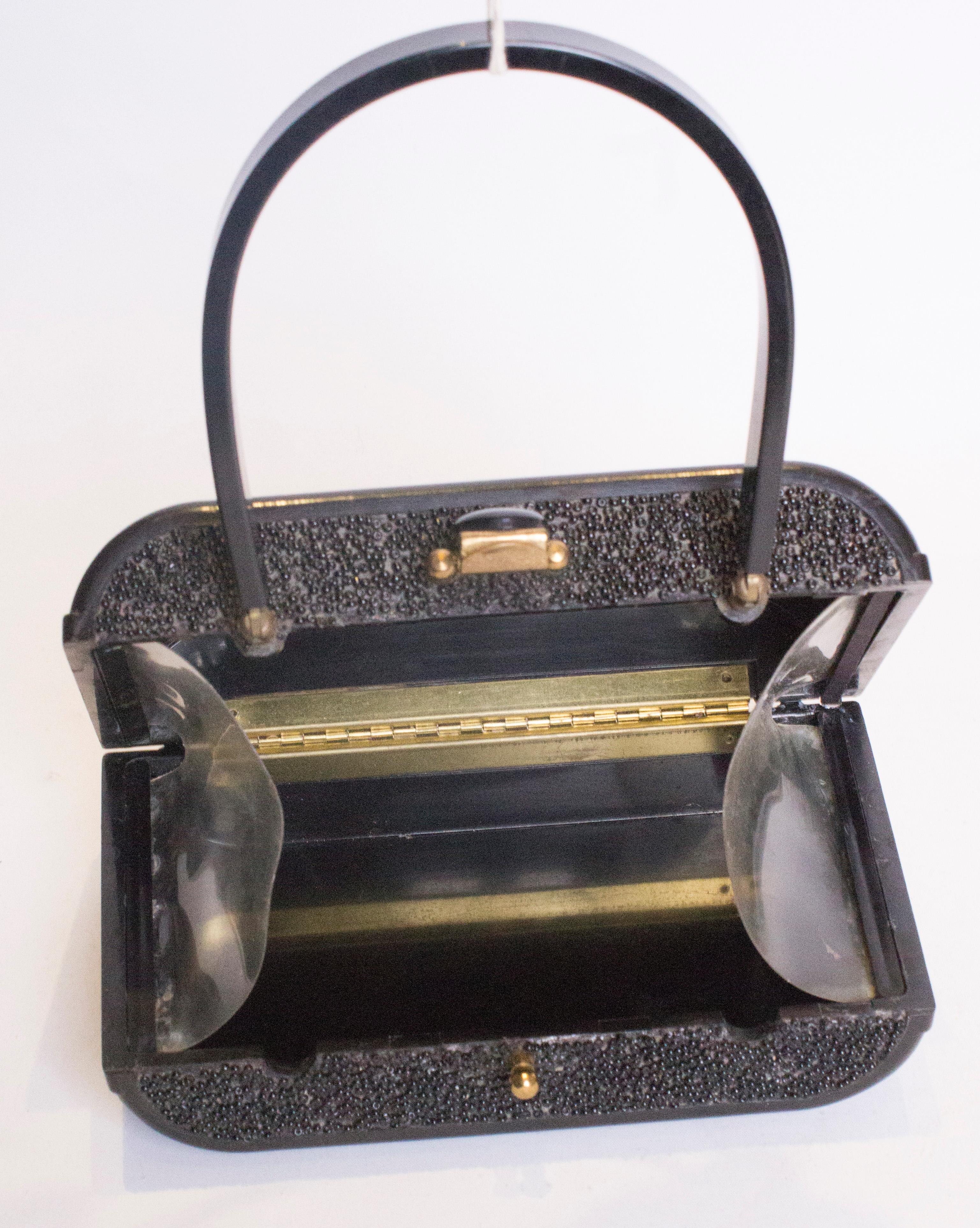 Vintage Bakerlite Bag with Bead Detail 2