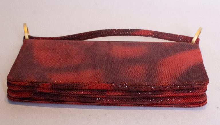 Vintage Charles Jourdan Red Handbag For Sale at 1stDibs