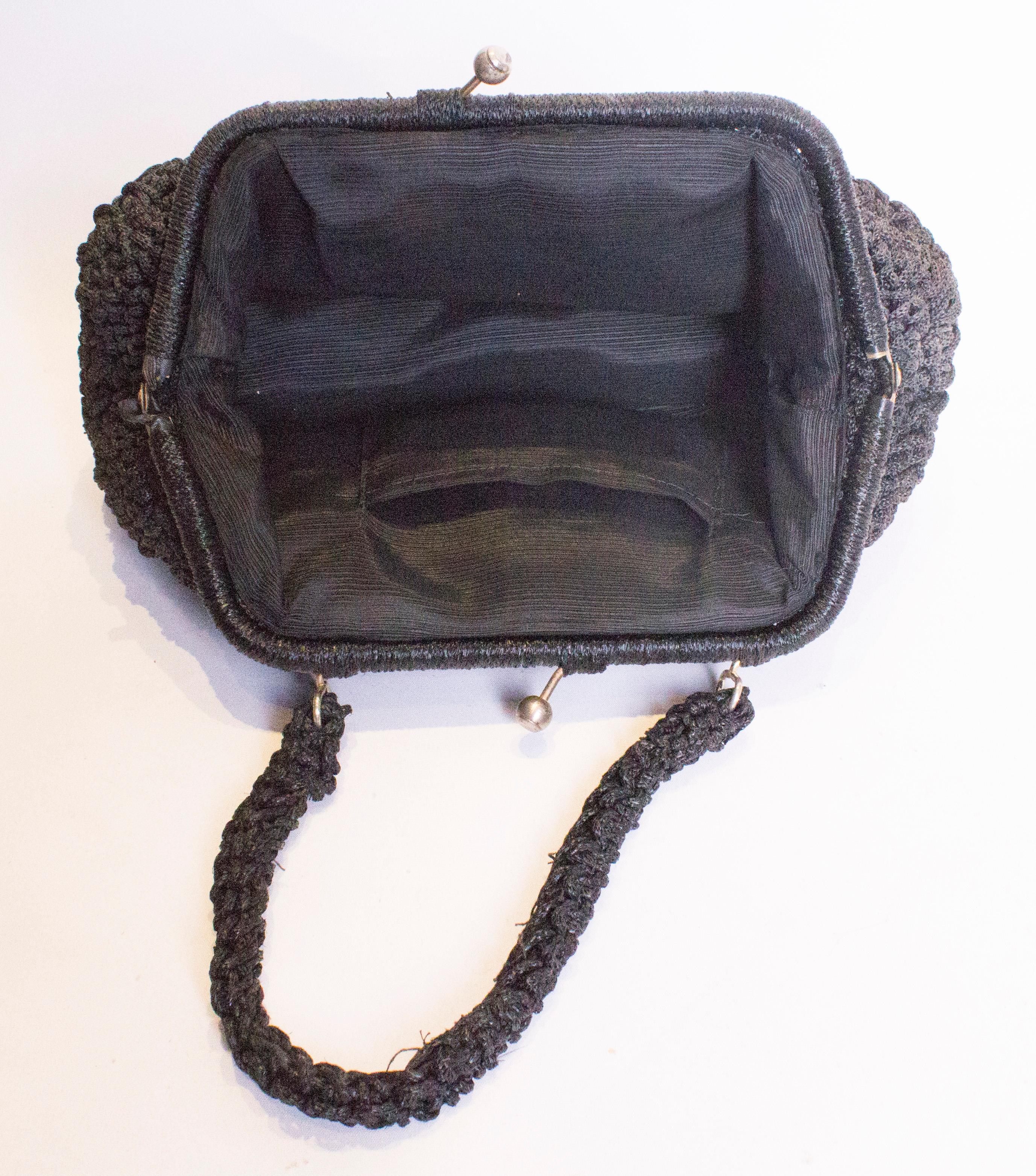 black vintage purse