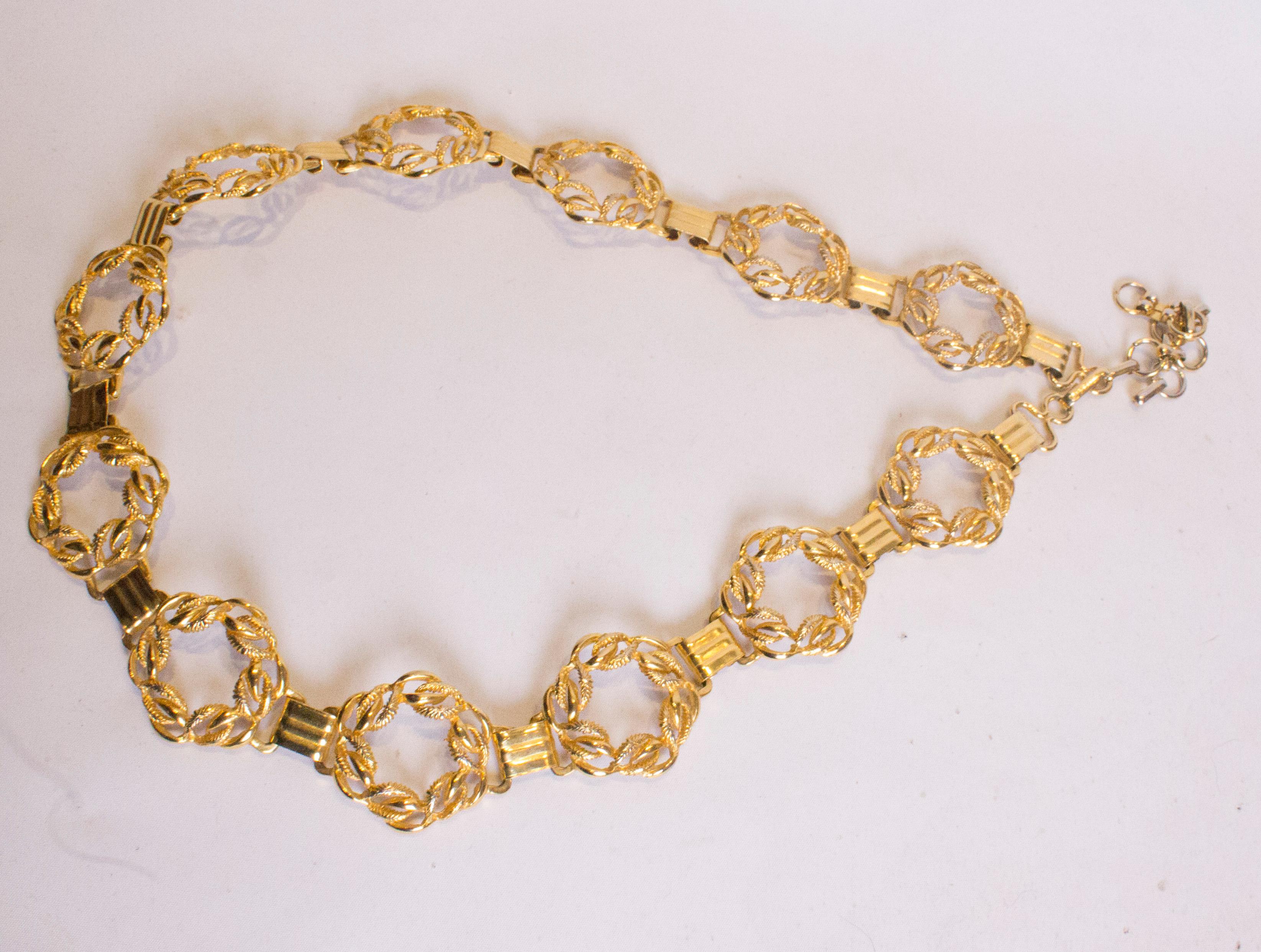 Vintage Chain Belt with Circular links