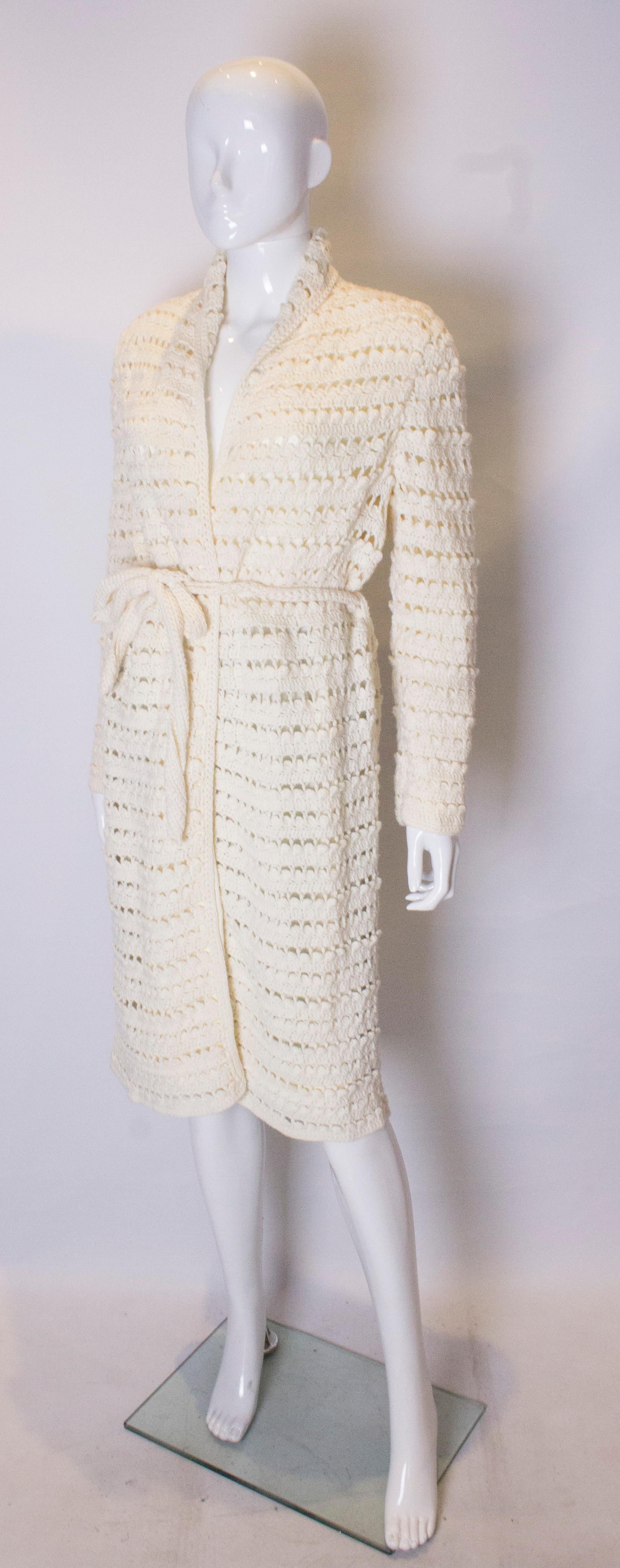 cream robe coat