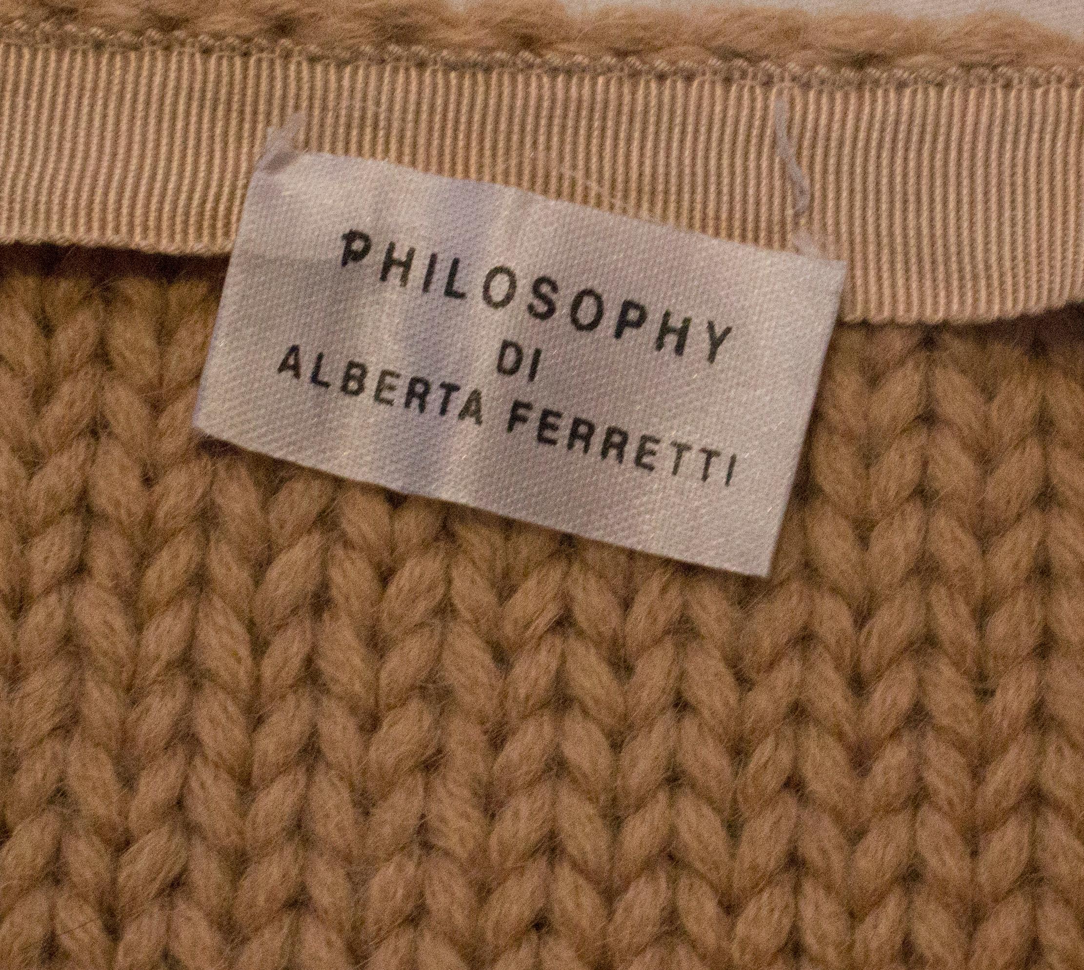 Vintage Alberta Ferretti Knitted Skirt For Sale 3