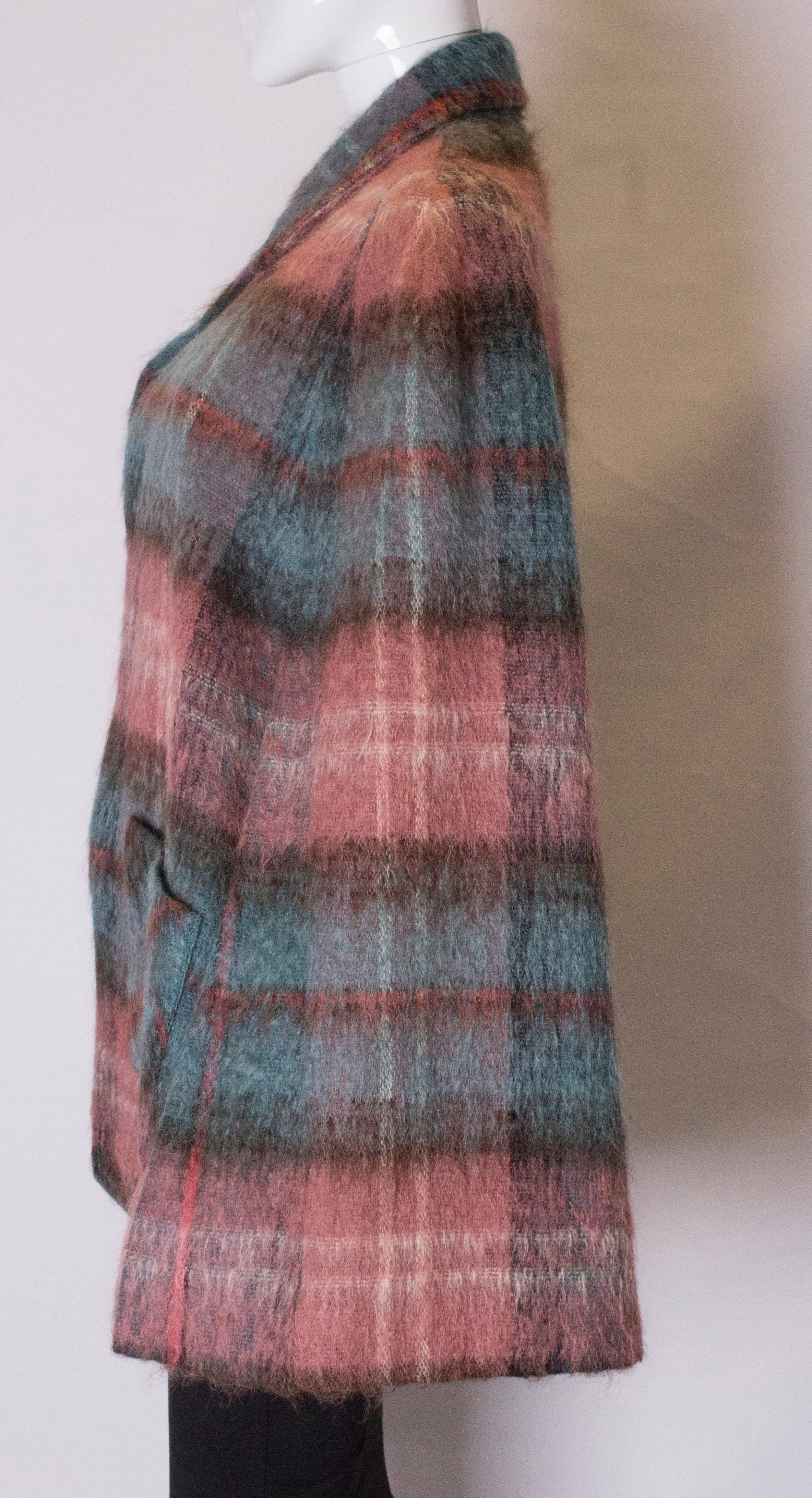 Gray Vintage Andrew Stewart Mohair Mix Cape