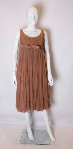 Vintage Bernard Freres Silk Cocktail Dress