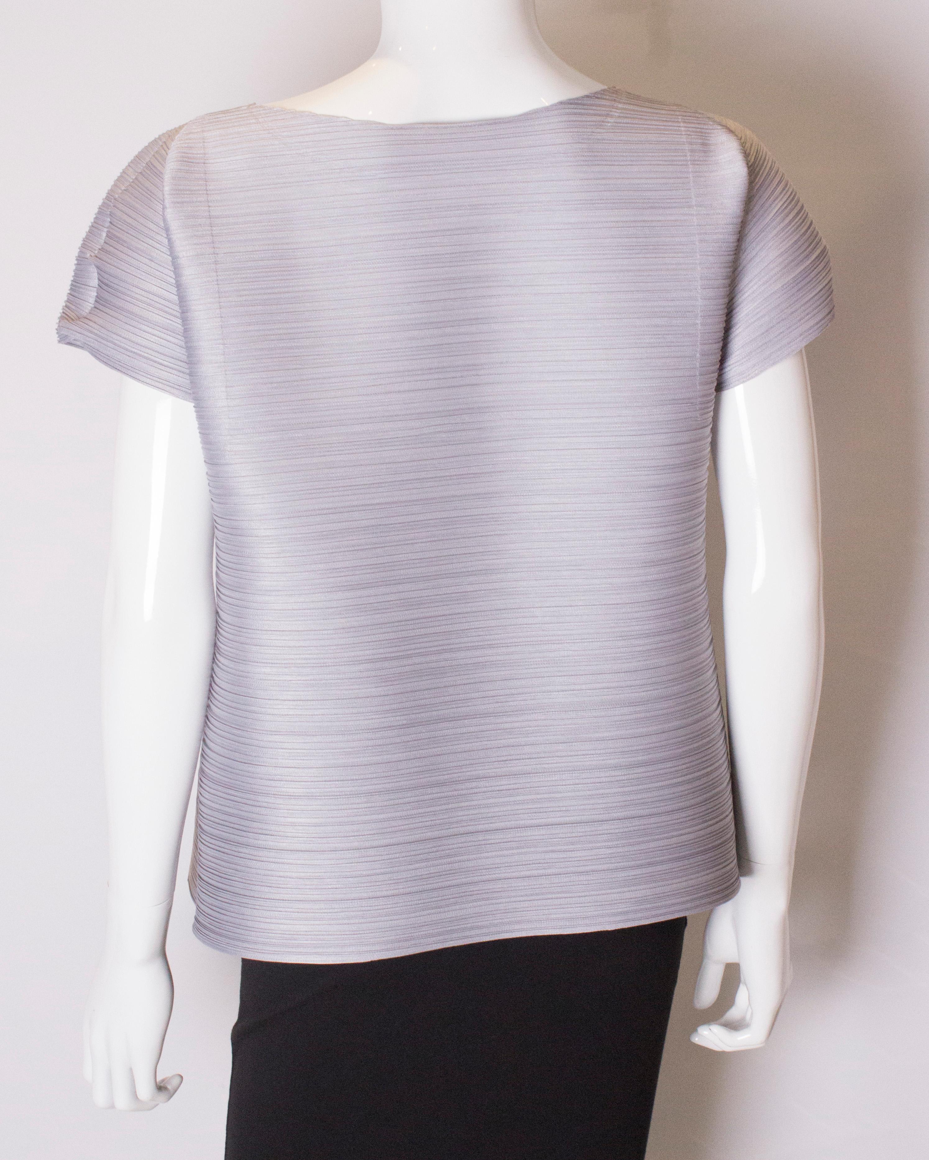Issey Miyake Dove Grey Top For Sale 2