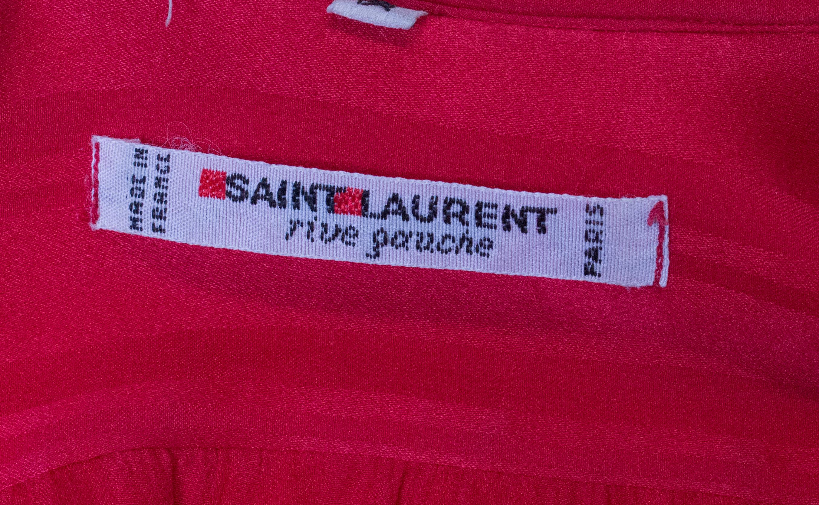 VIntage Yves Saint Laurent Rive Gauche Silk Blouse 4