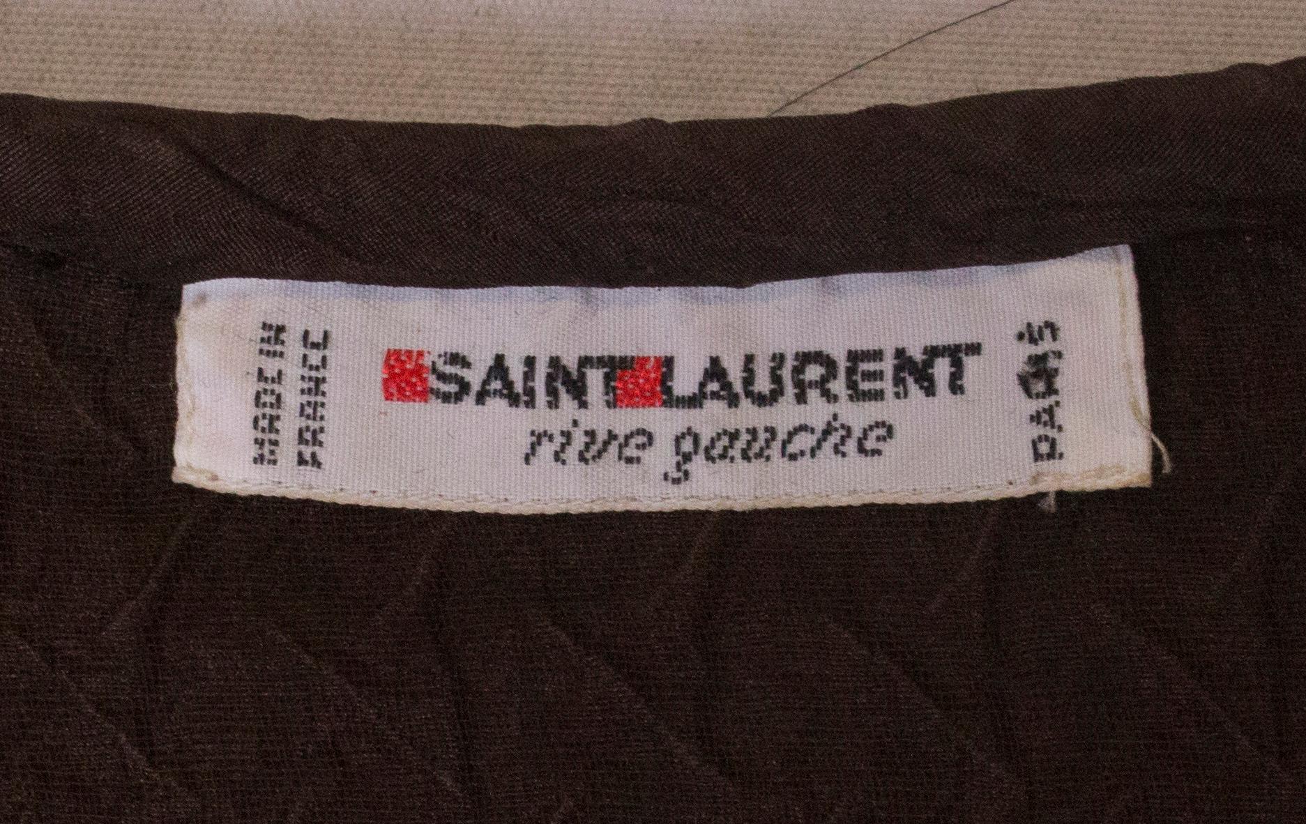 Vintage Yves Saint Laurent Silk Blouse For Sale 4