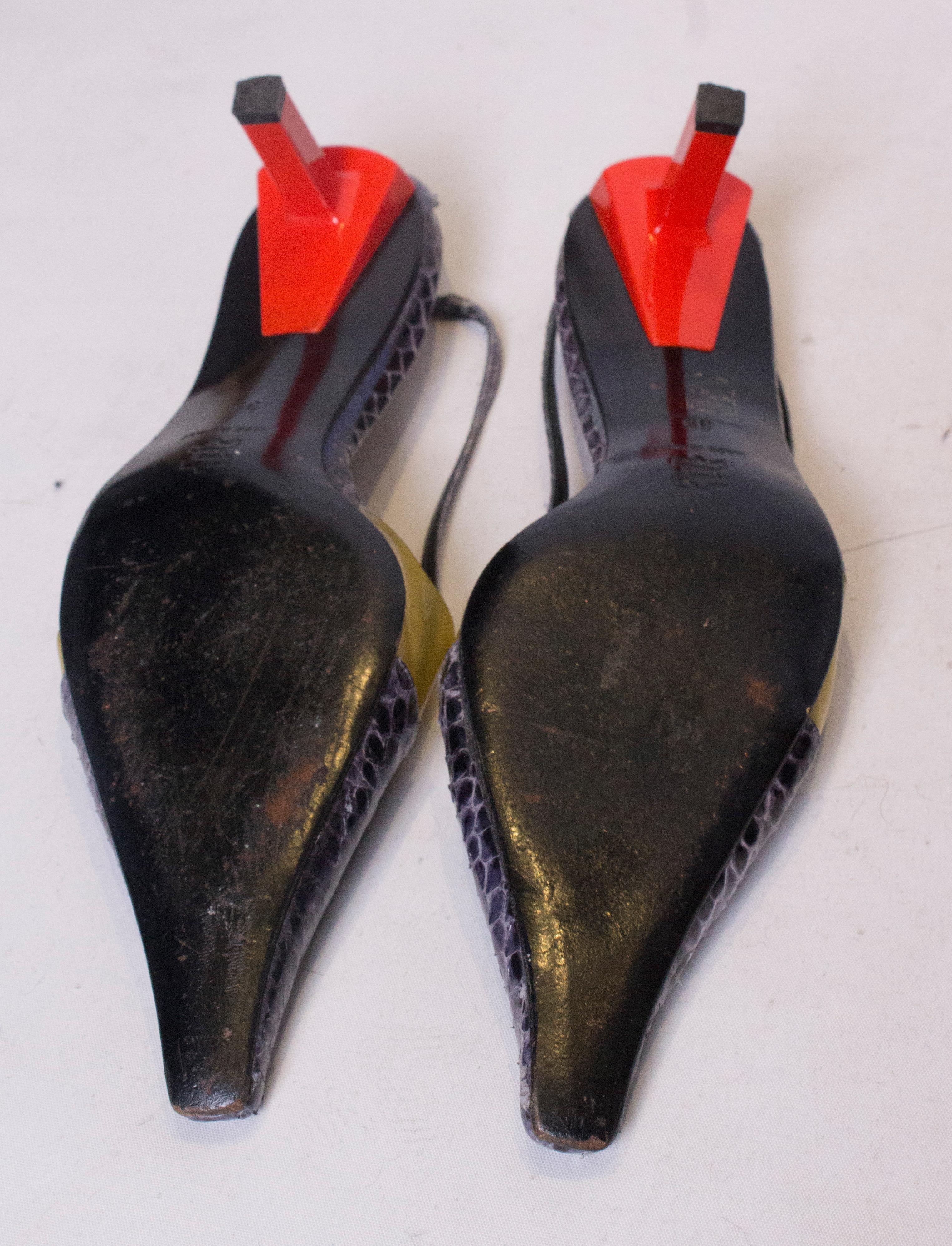 Vintage Slingback Shoes by Alain Tondowski In Good Condition In London, GB