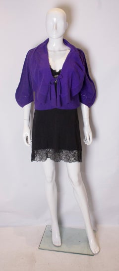 Issey Miyake Fette Range Purple Cardigan