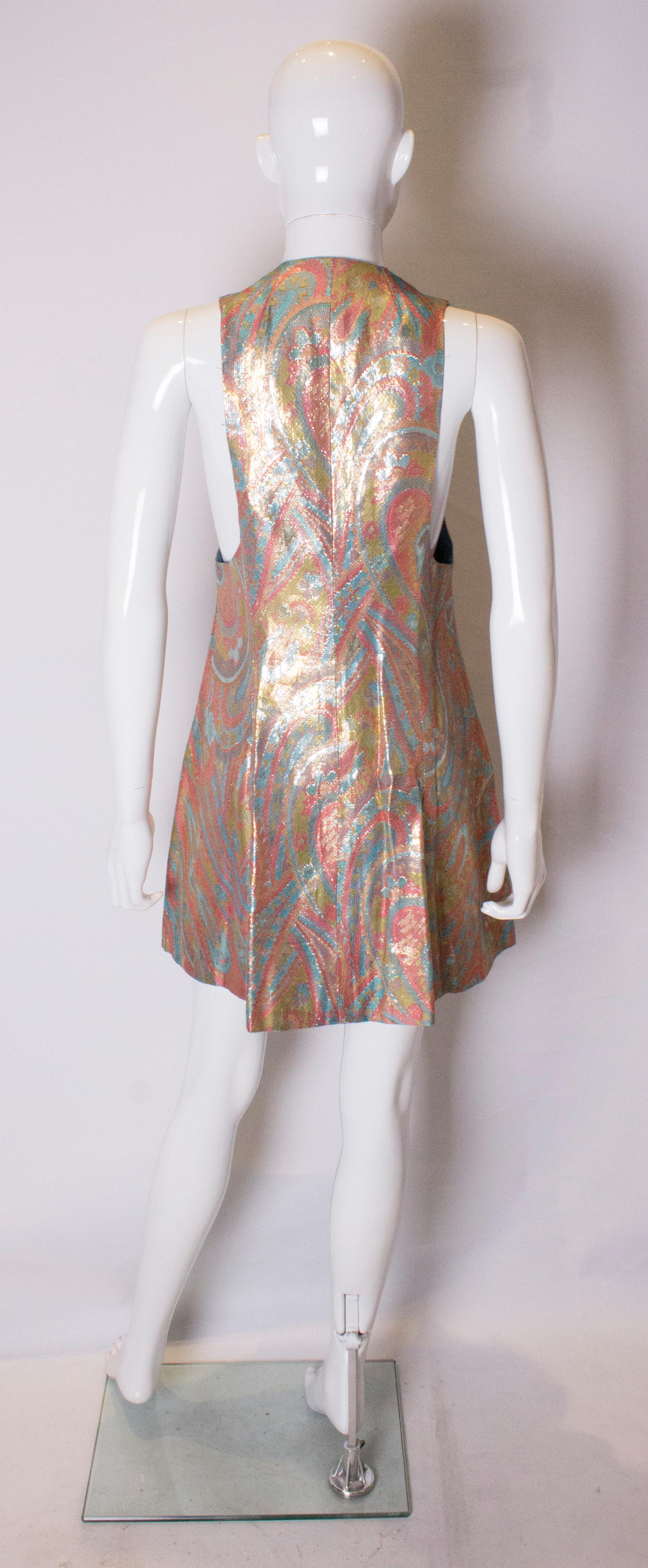Vintage Biba Mini Dress /Long Waistcoat In Good Condition In London, GB