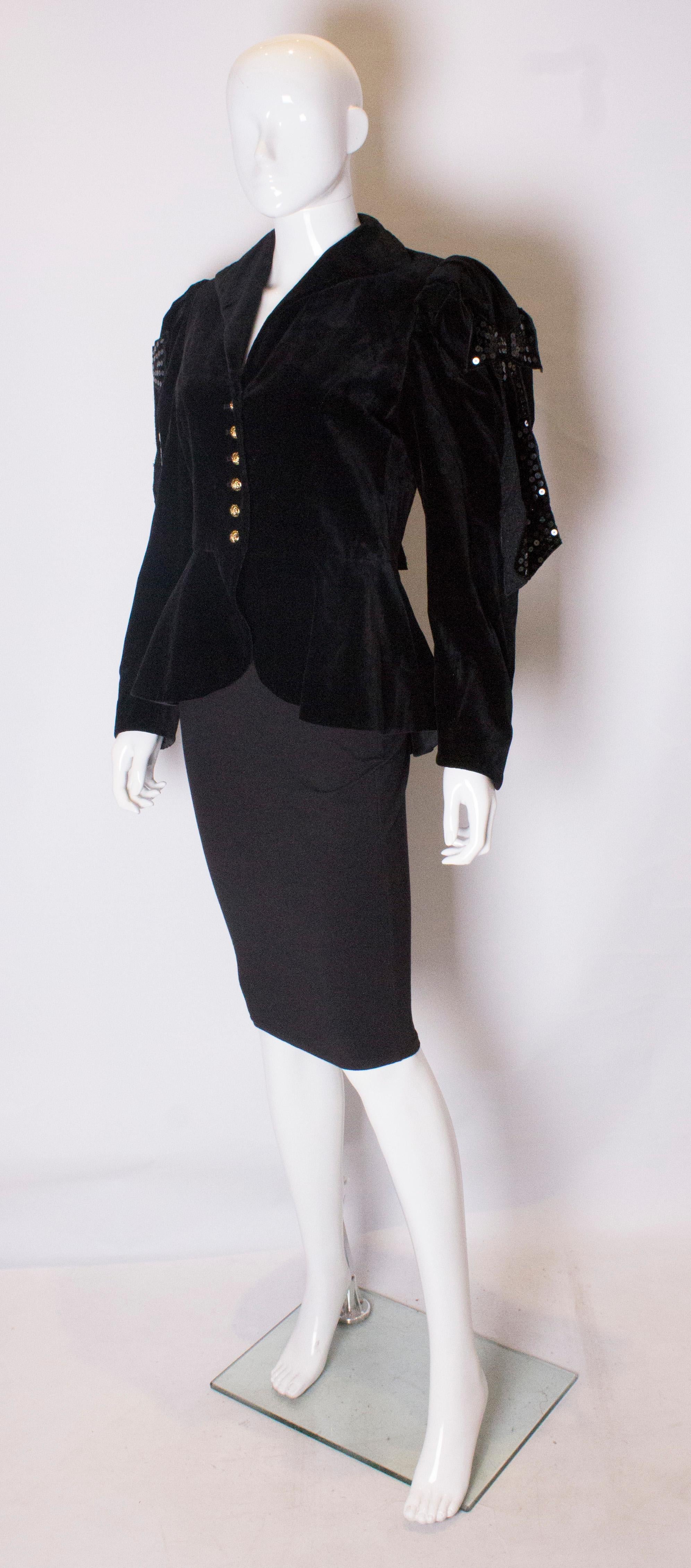 Vintage Velvet Jacket by Helen Strasser at 1stDibs