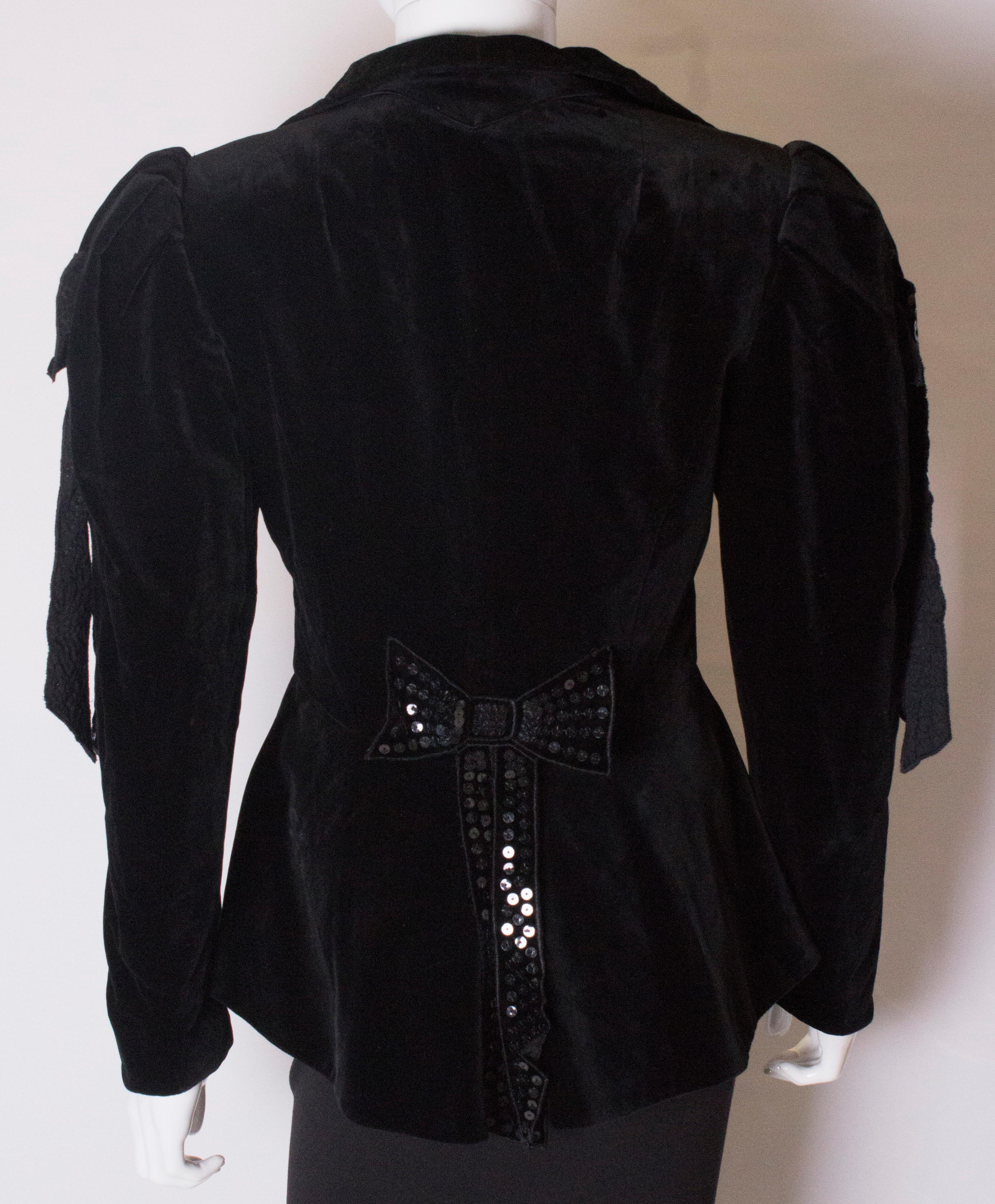 Vintage Velvet Jacket by Helen Strasser 1