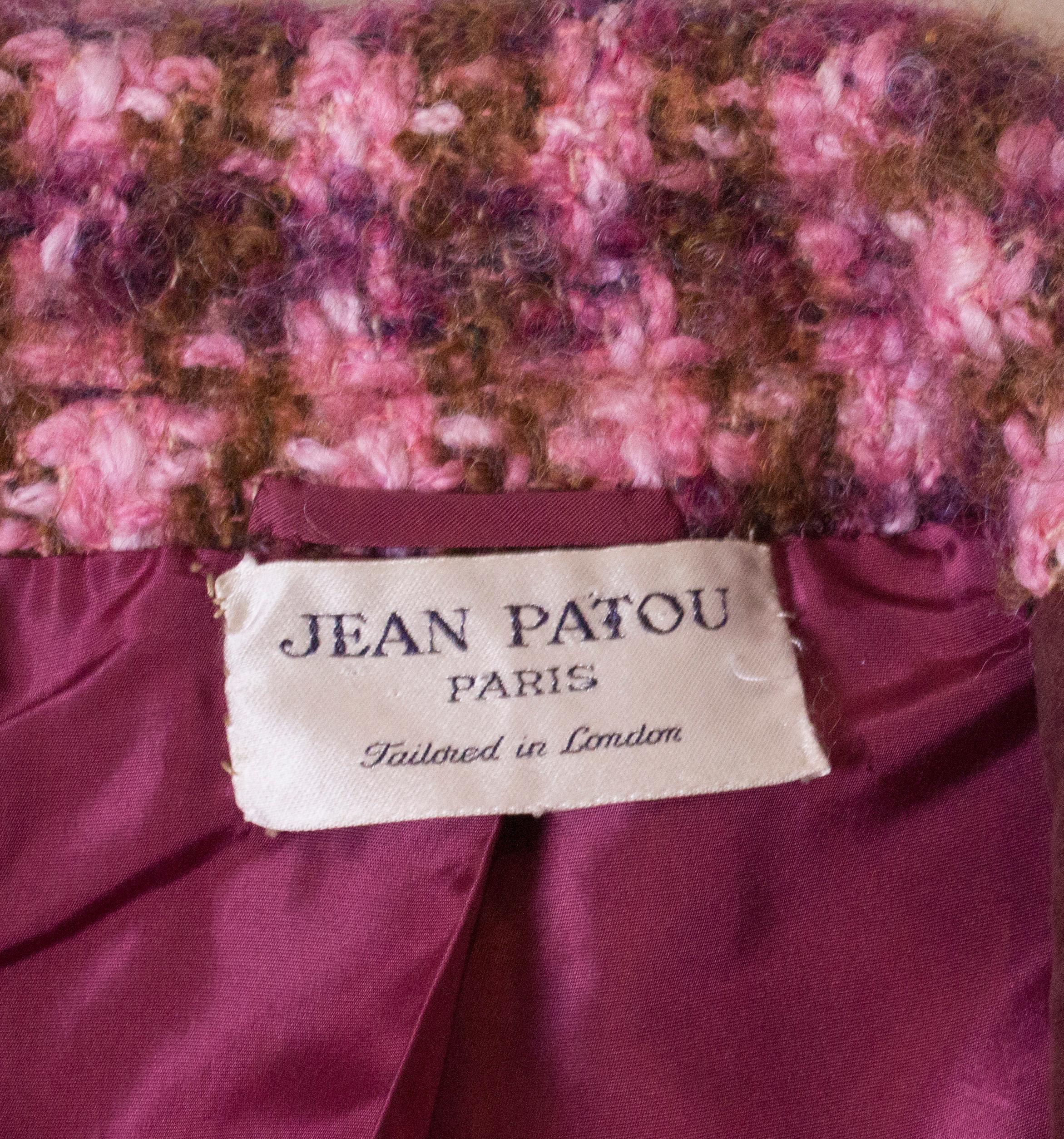 Vintage Jean Patou  Wool Jacket For Sale 3