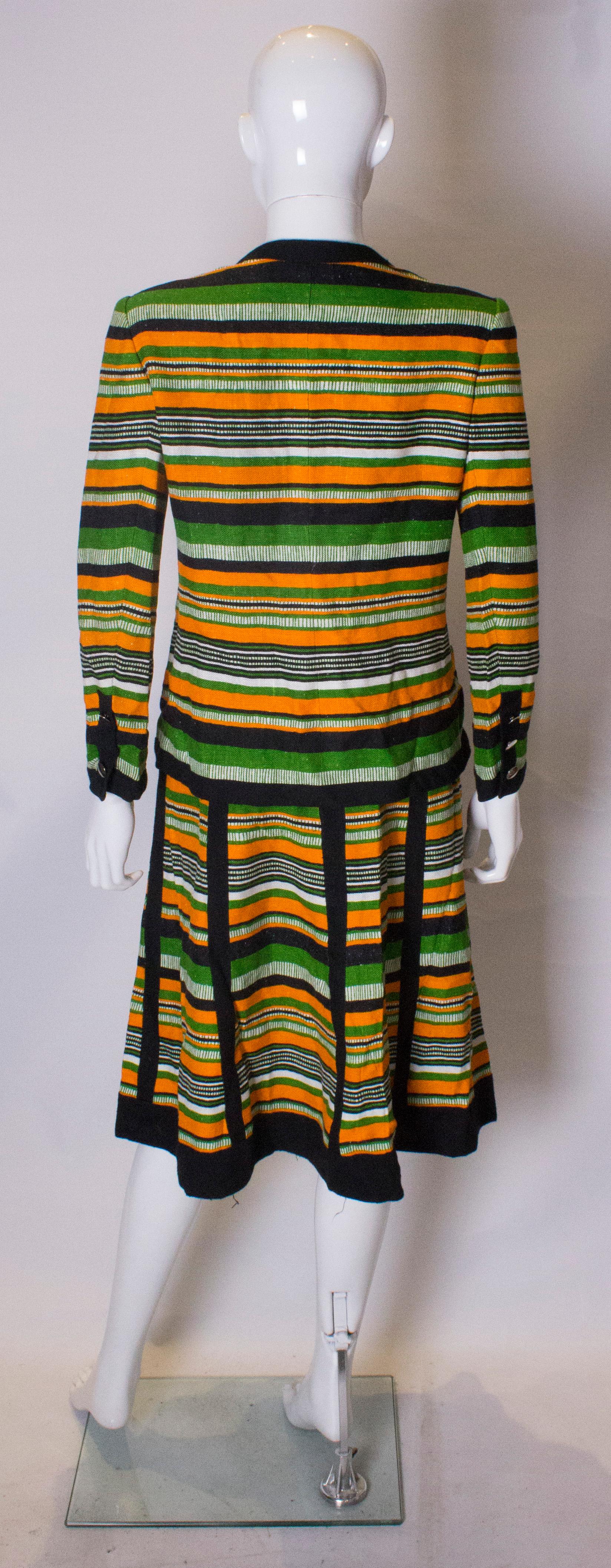 Vintage 1960s Skirt Suit By Jacques Reval Paris For Sale 1