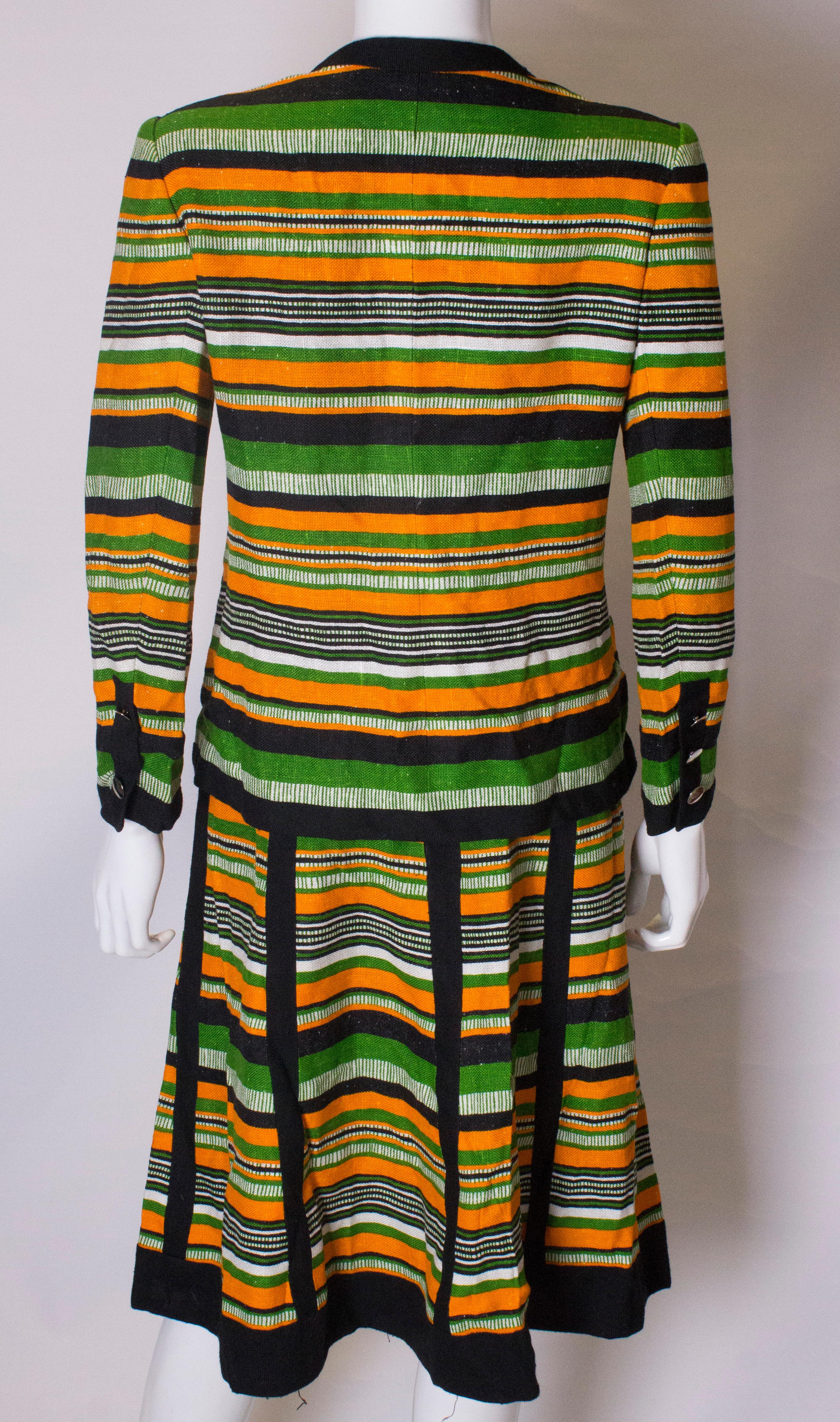 Vintage 1960s Skirt Suit By Jacques Reval Paris For Sale 2