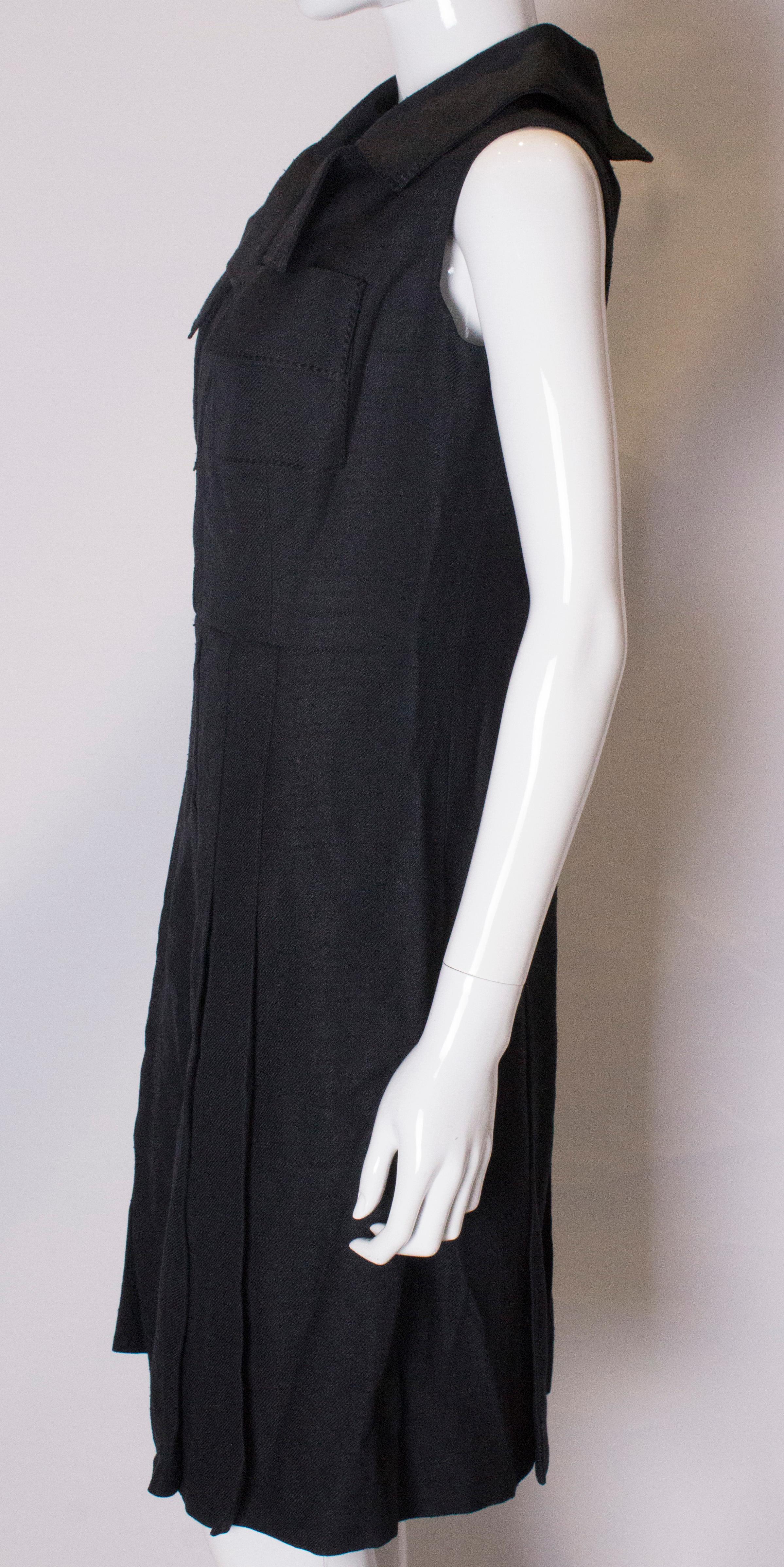 Abito nero vintage di The Fashion Club London in vendita 2