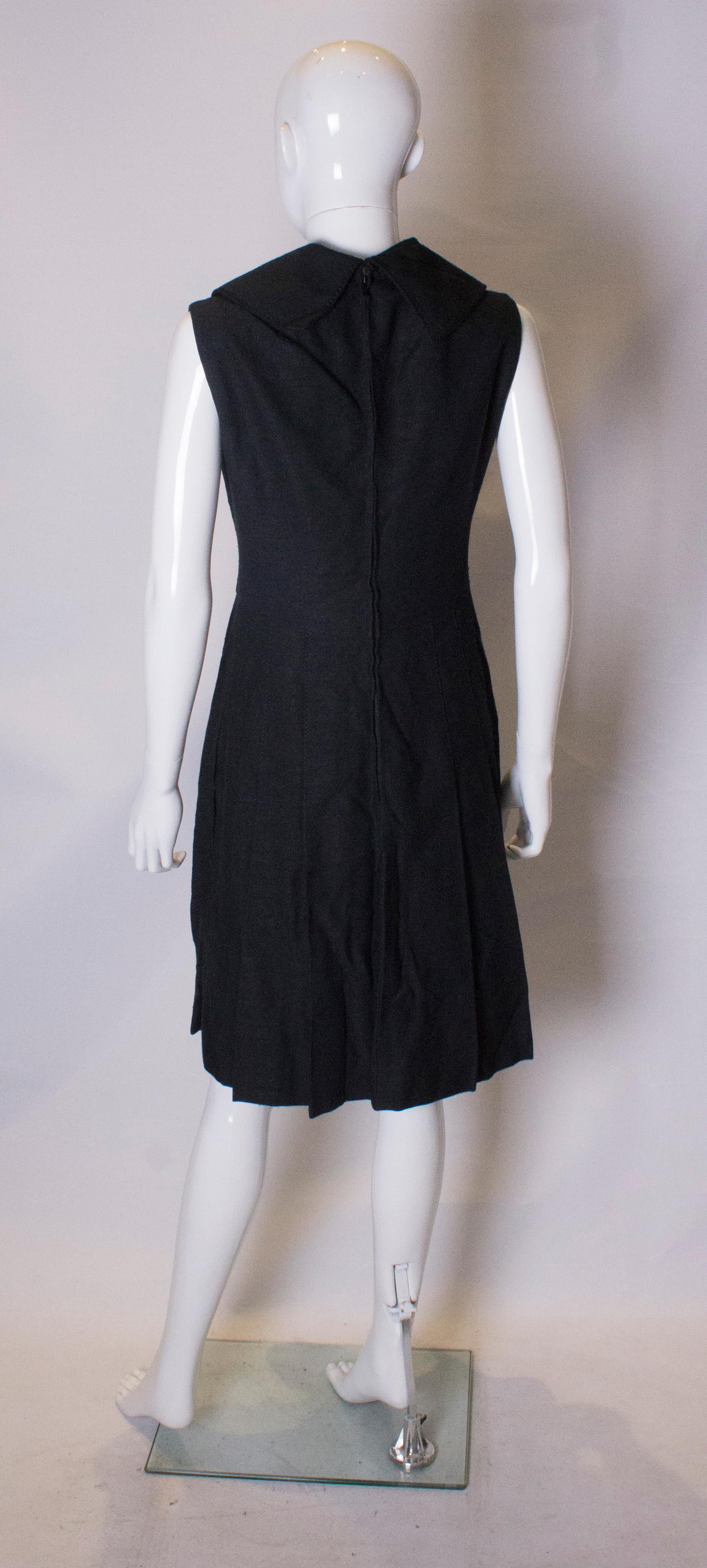 Vintage Black Dress by The Fashion Club London For Sale 1