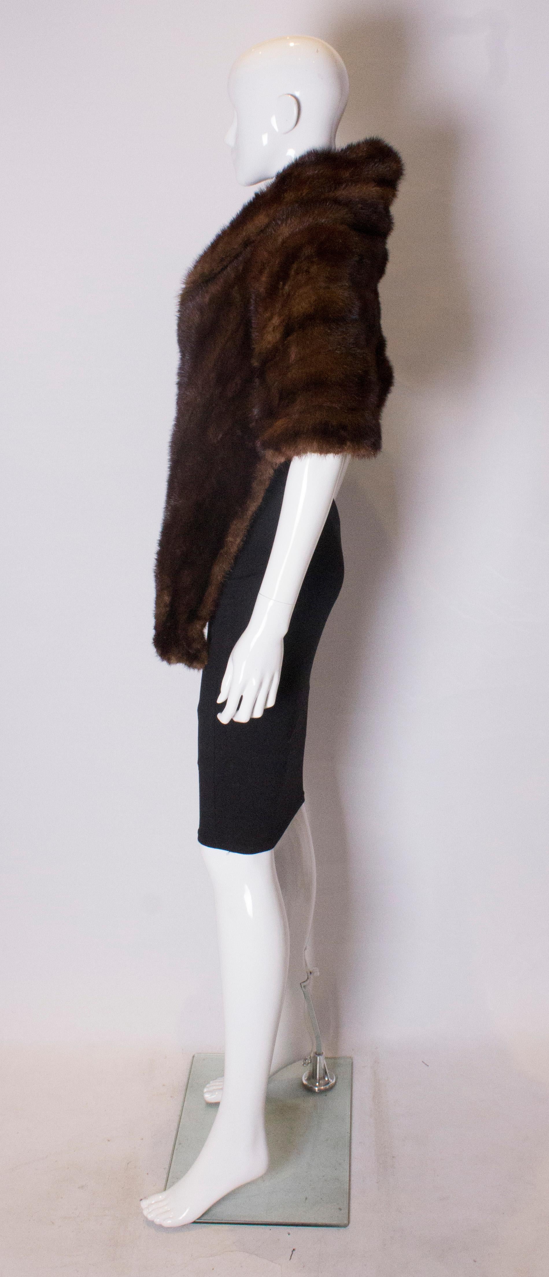 vintage mink shawl
