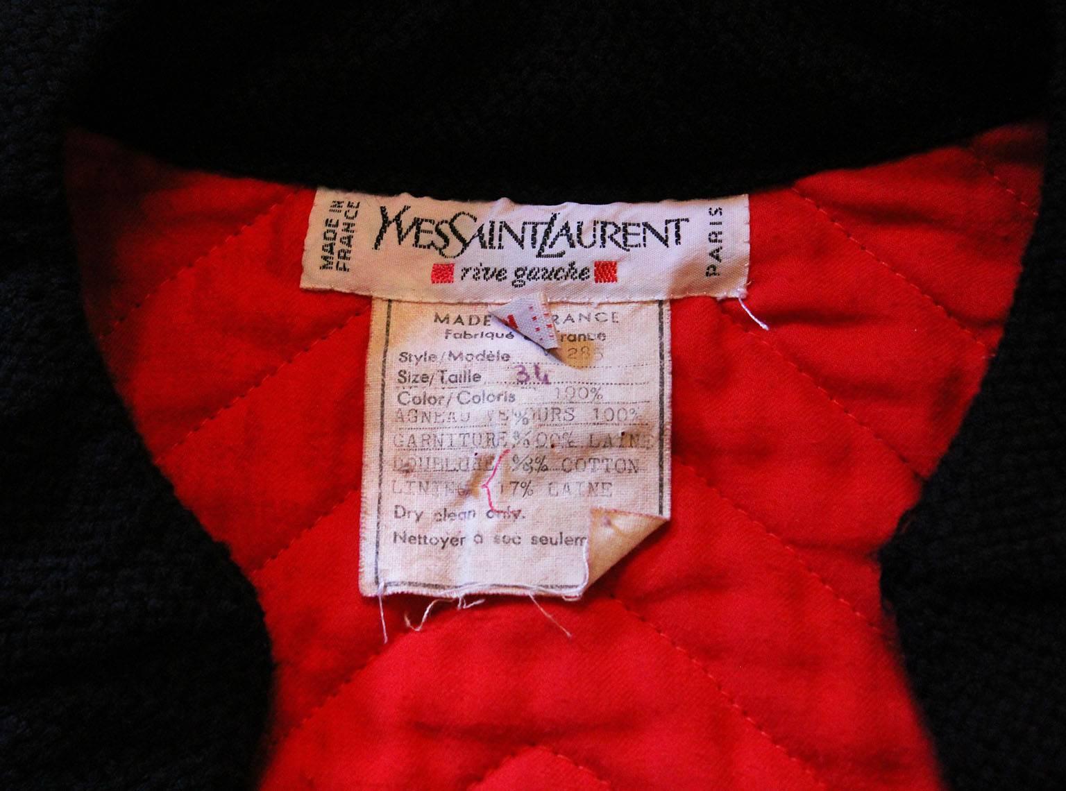 Vintage Yves Saint Laurent Rive Gauche Suede Jacket 1