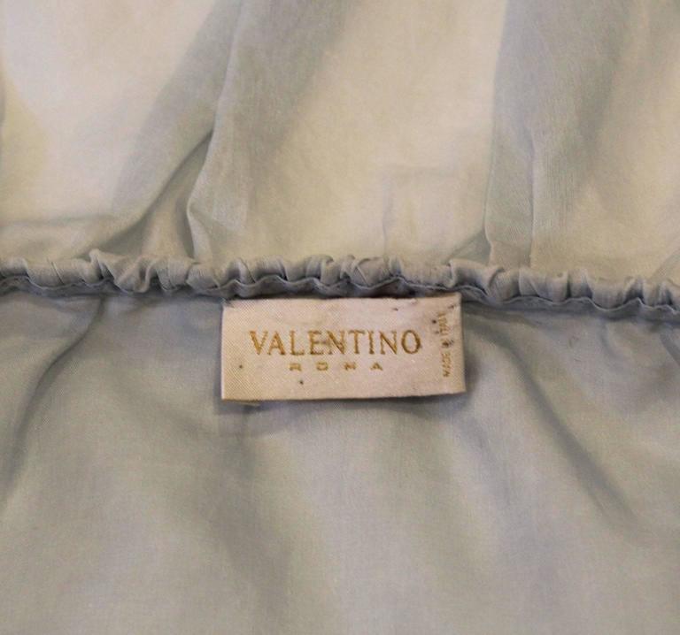 Vintage Valentino Roma Silk Blouse with Ruffle neckline at 1stDibs