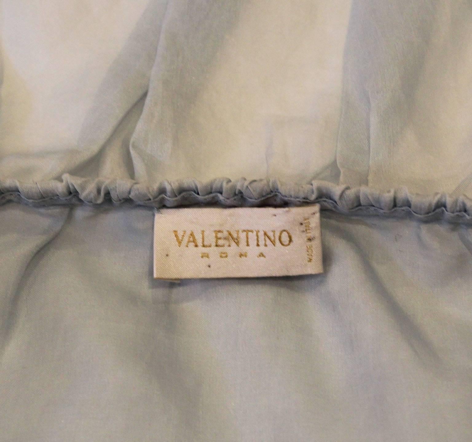 Vintage Valentino Roma Silk Blouse with Ruffle neckline 5