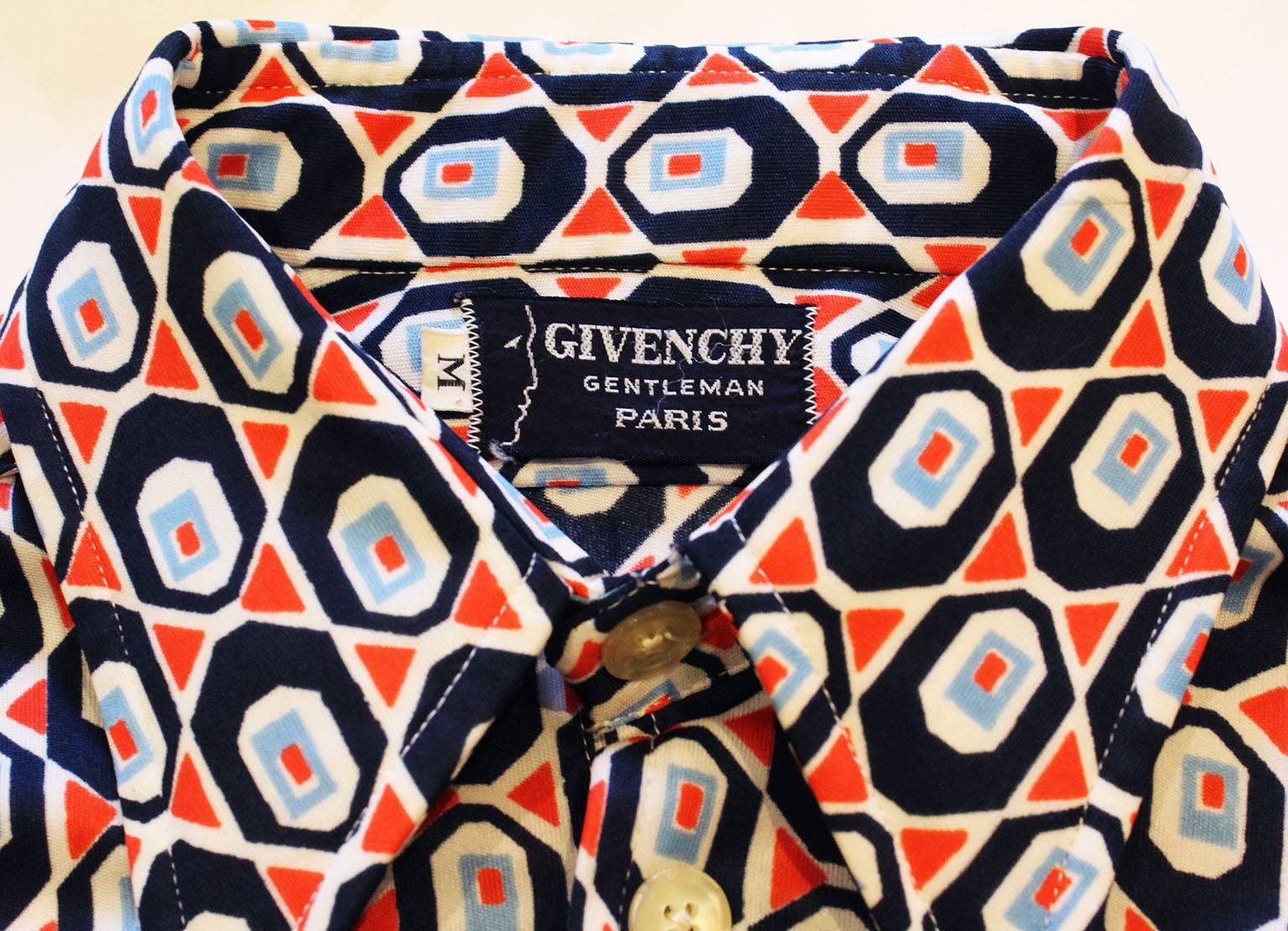 Vintage Givenchy Gentleman  Paris Shirt In Excellent Condition In London, GB