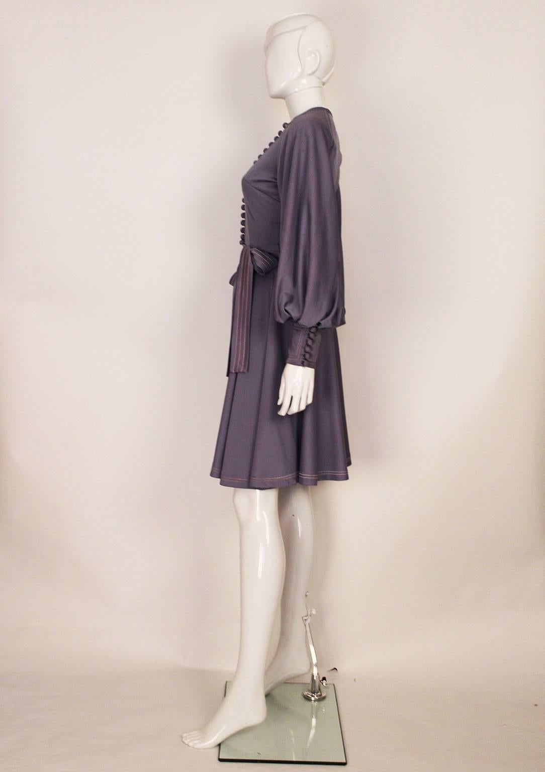 Gray Jean Varon Jersey Dress, 1960-1970