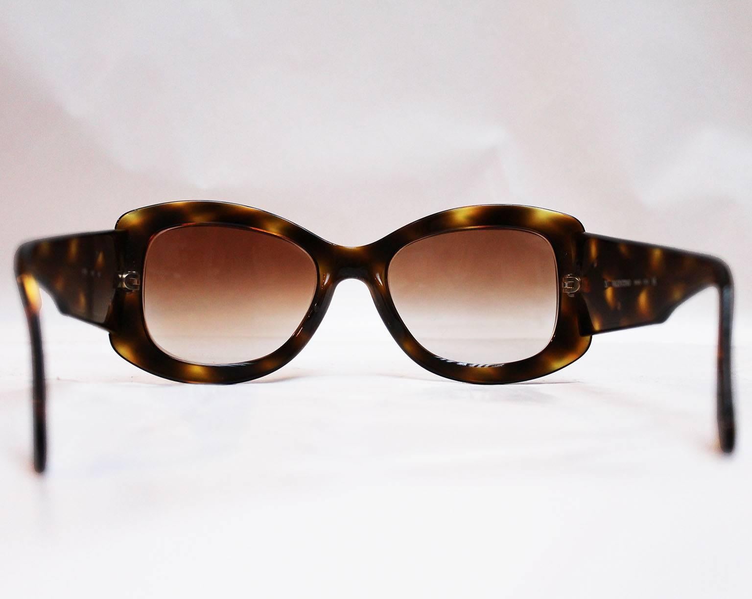 Women's Valentino Tortoiseshell Sunglasses, 1980s 