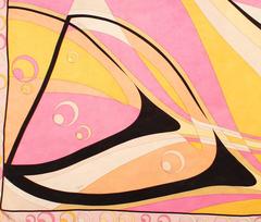 Pucci Printed Silk Scarf in Pink