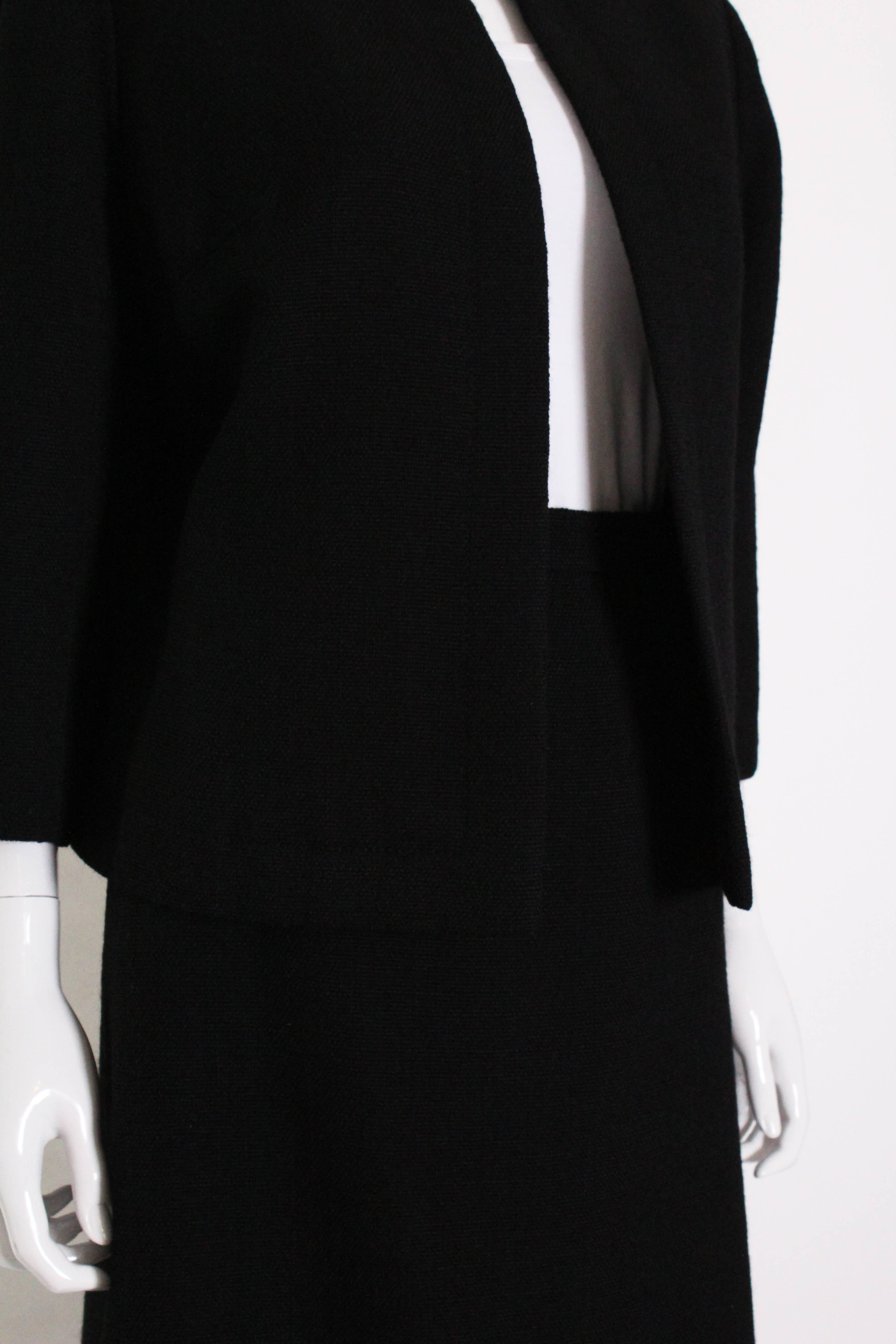 Christian Dior Black Skirt Suit In Good Condition In London, GB
