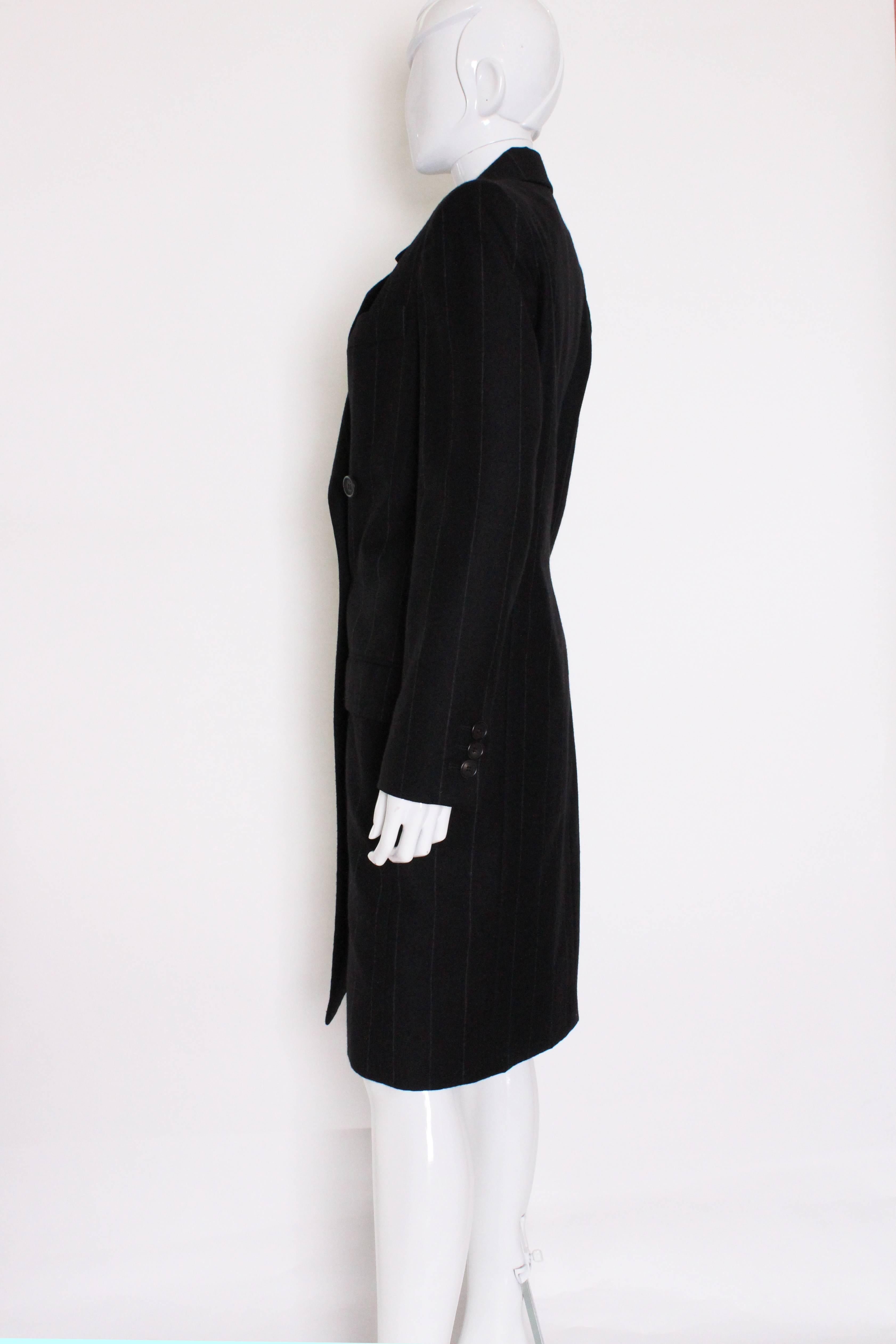 Black 1980s Yves Saint Laurent Rive Gauche Skirt Suit