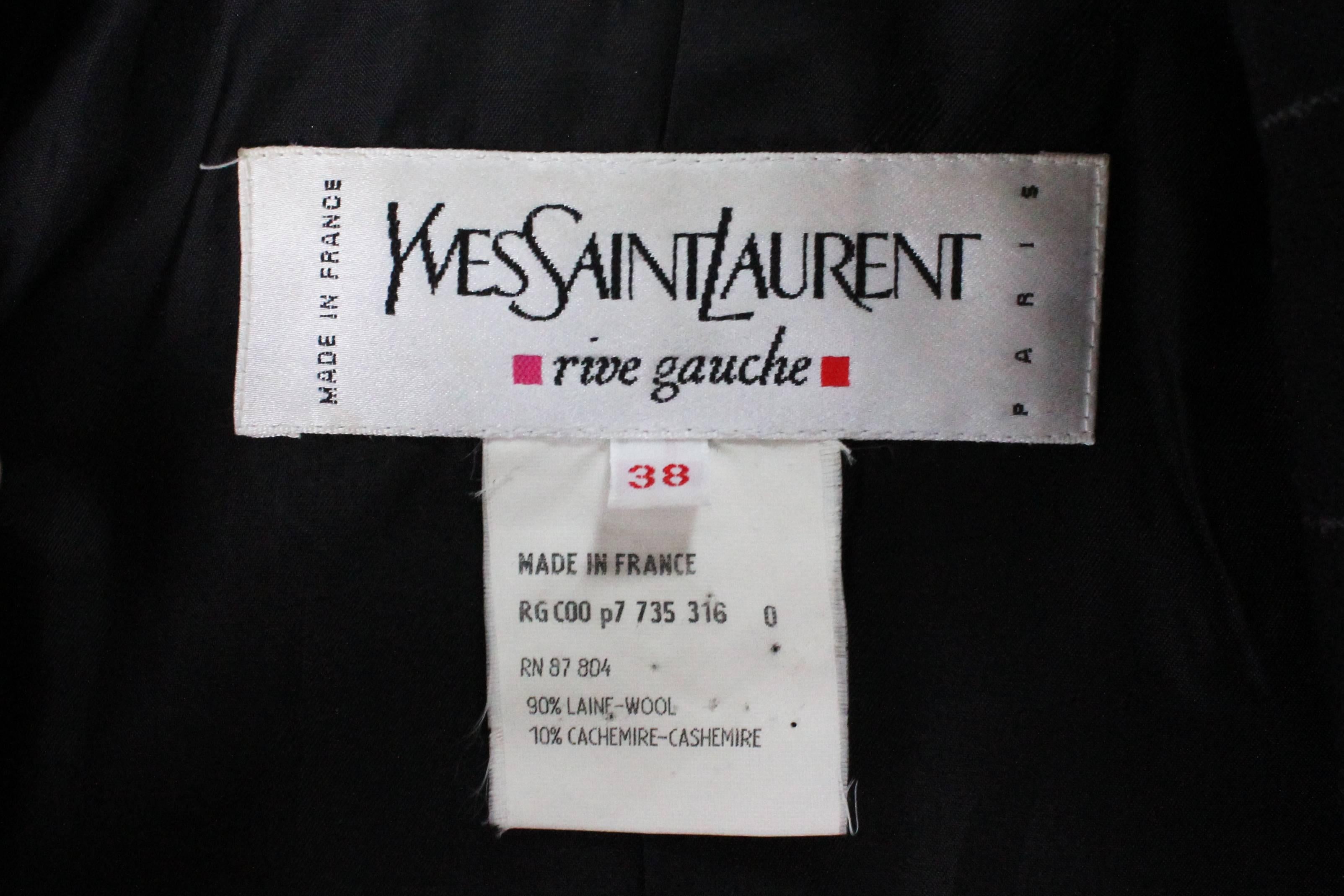 1980s Yves Saint Laurent Rive Gauche Skirt Suit 4