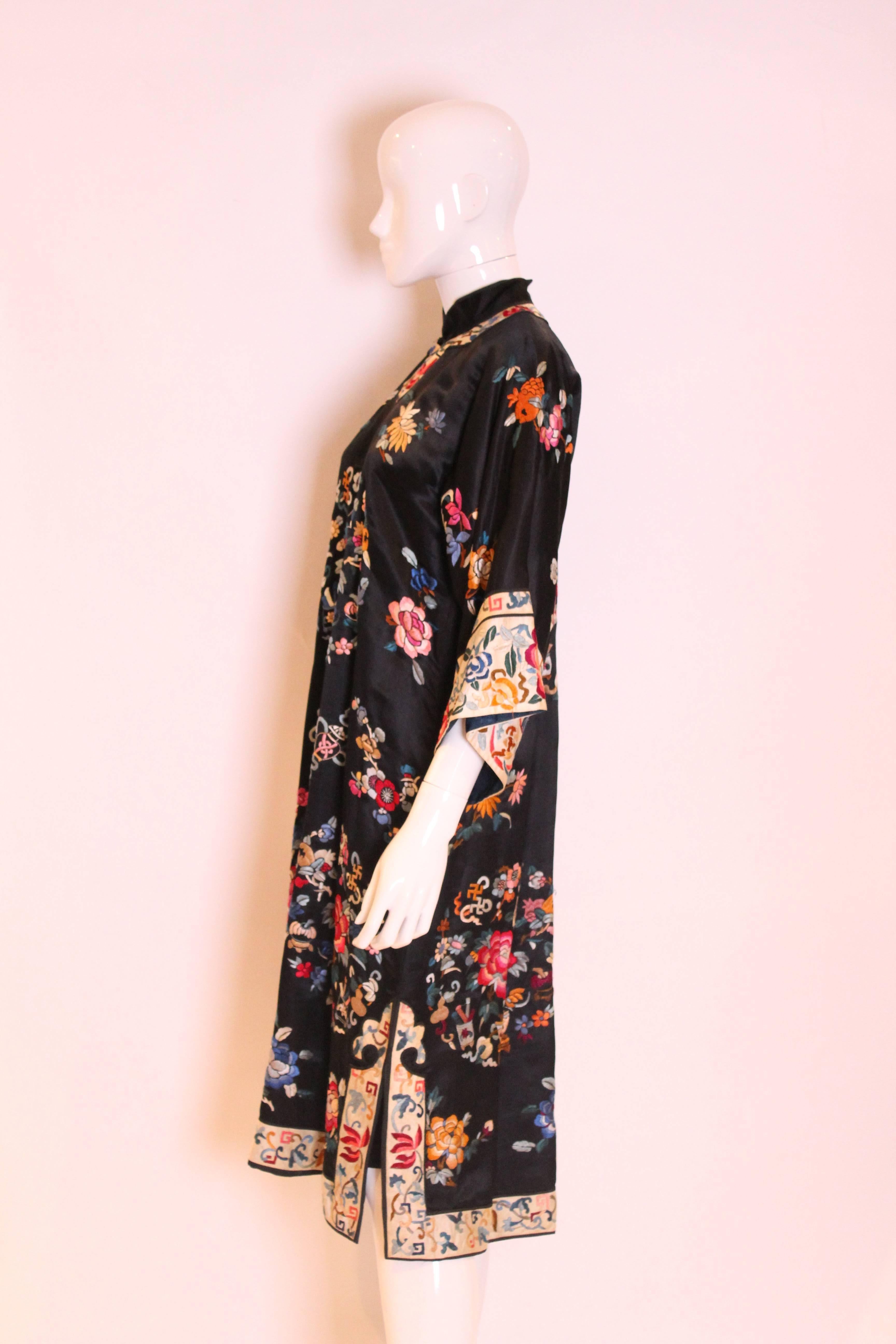 1940s Silk Embroidered Chinease Coat 1
