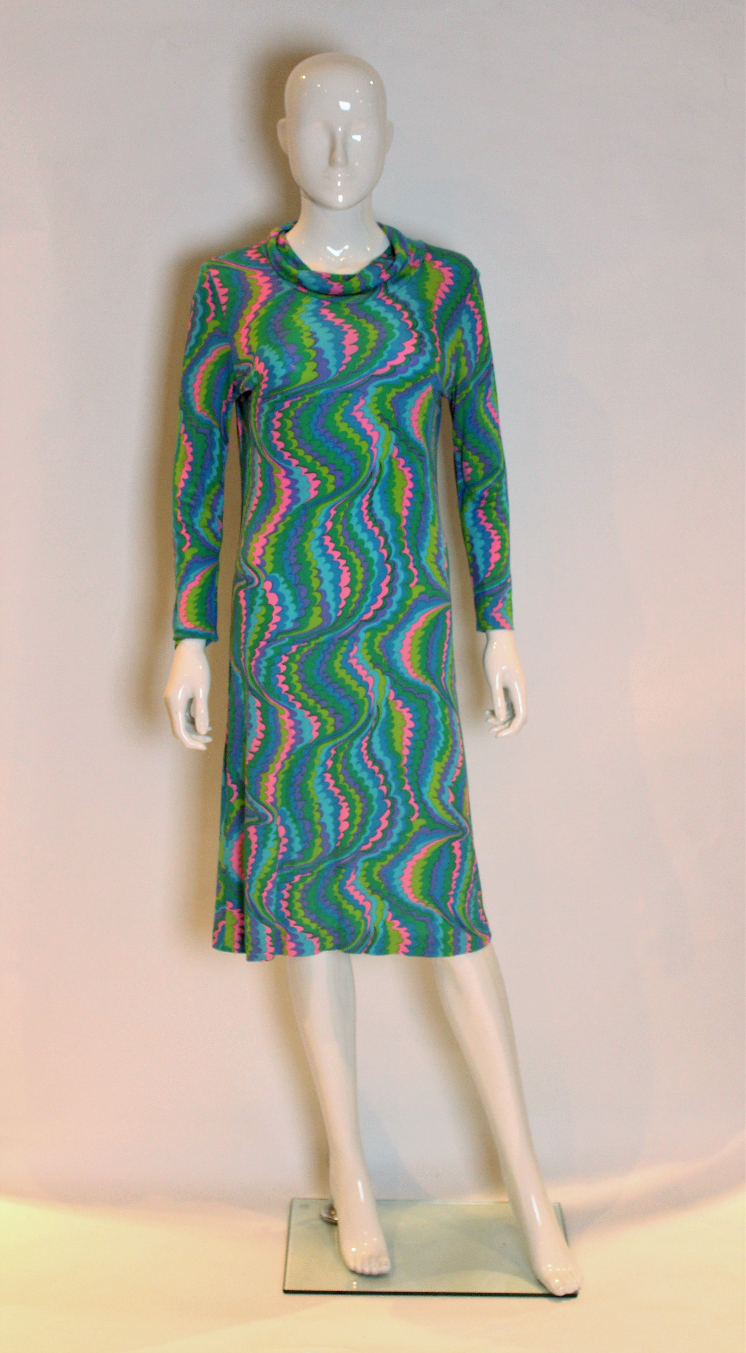 Vintage Leonard Paris Silk Jersey Dress at 1stDibs | leonard paris 