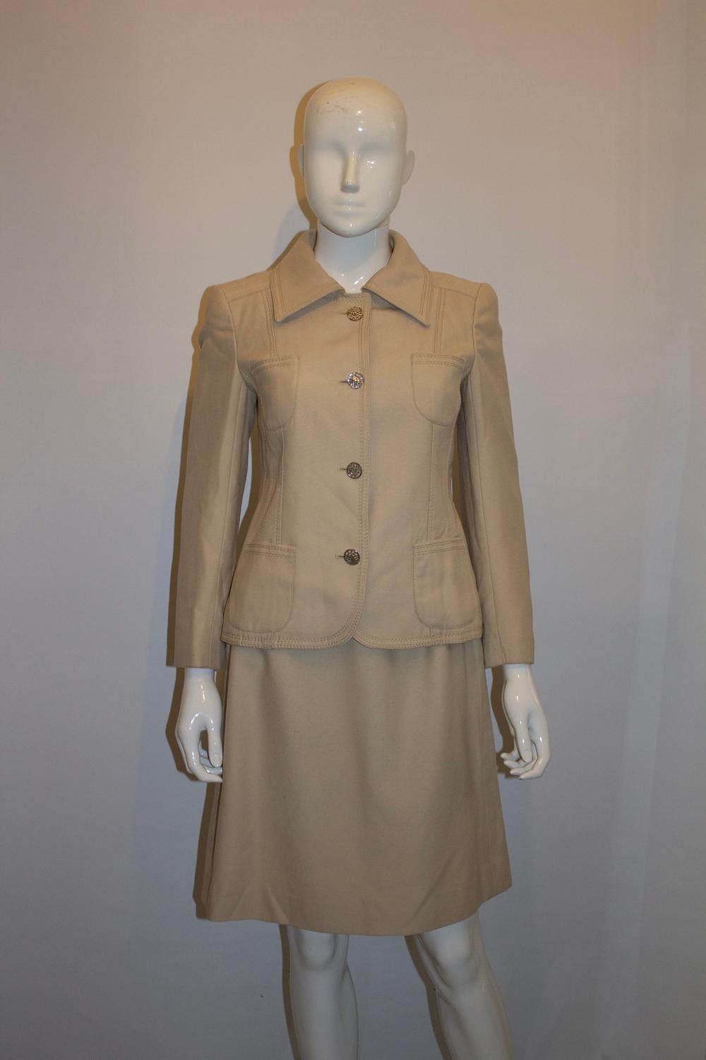 Vintage  Louis Feraud per Harrods  Tuta con gonna in vendita 2