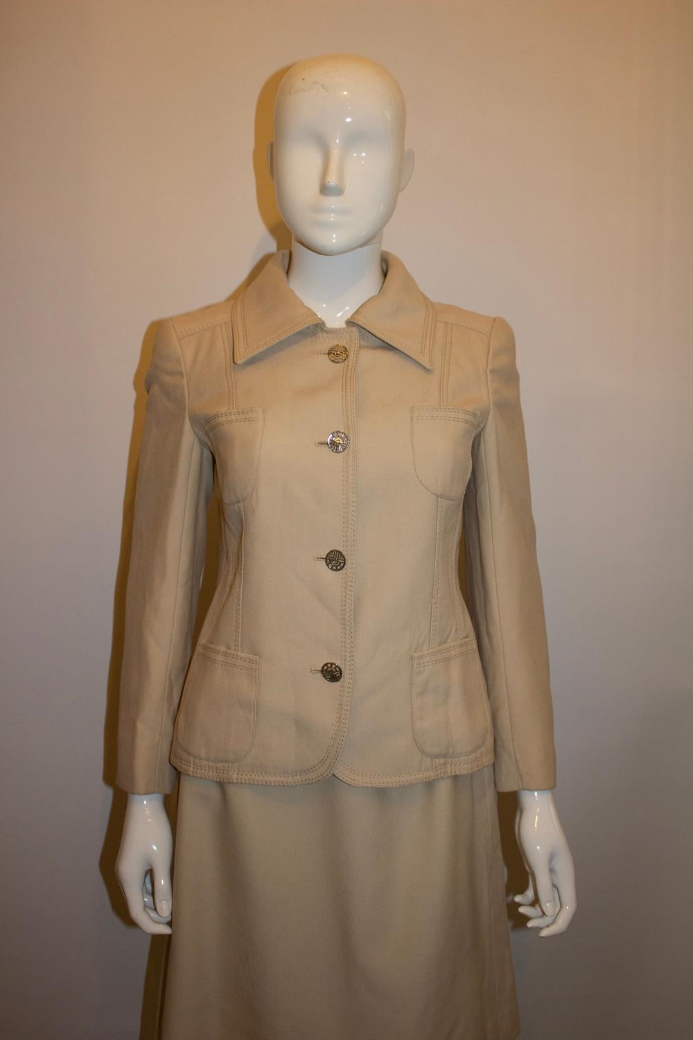 Vintage  Louis Feraud per Harrods  Tuta con gonna in vendita 3