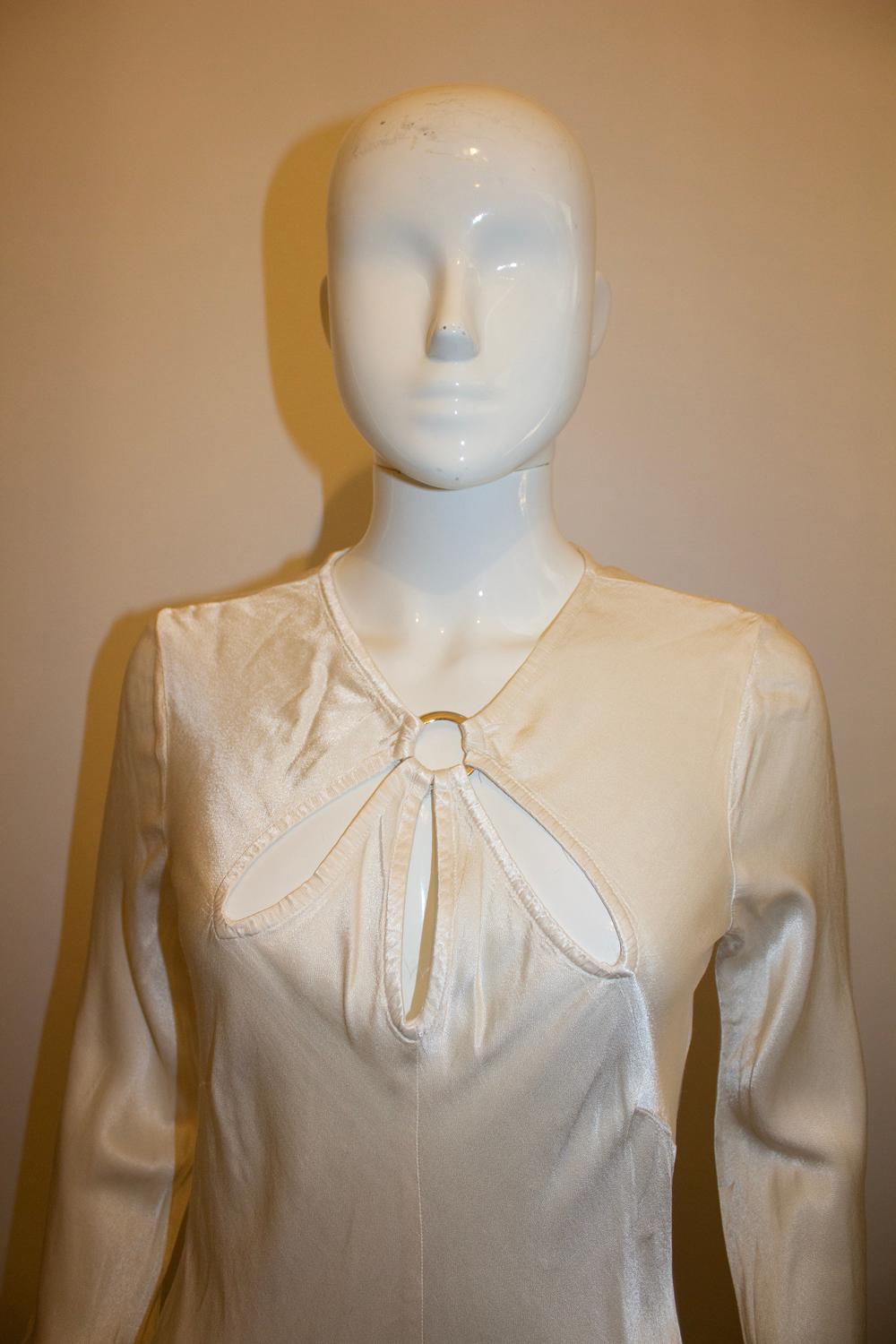 Vintage White Ghost Kleid im Angebot 1