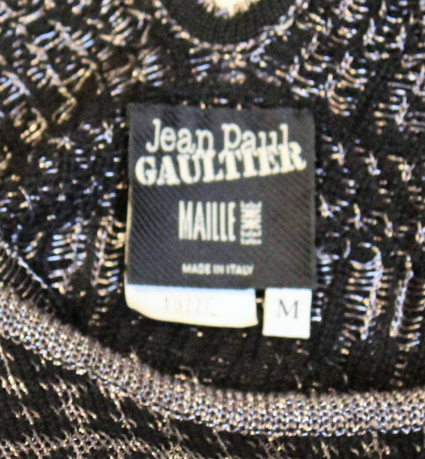 Knitted and Silk Dress by Jean Paul Gaultier 2