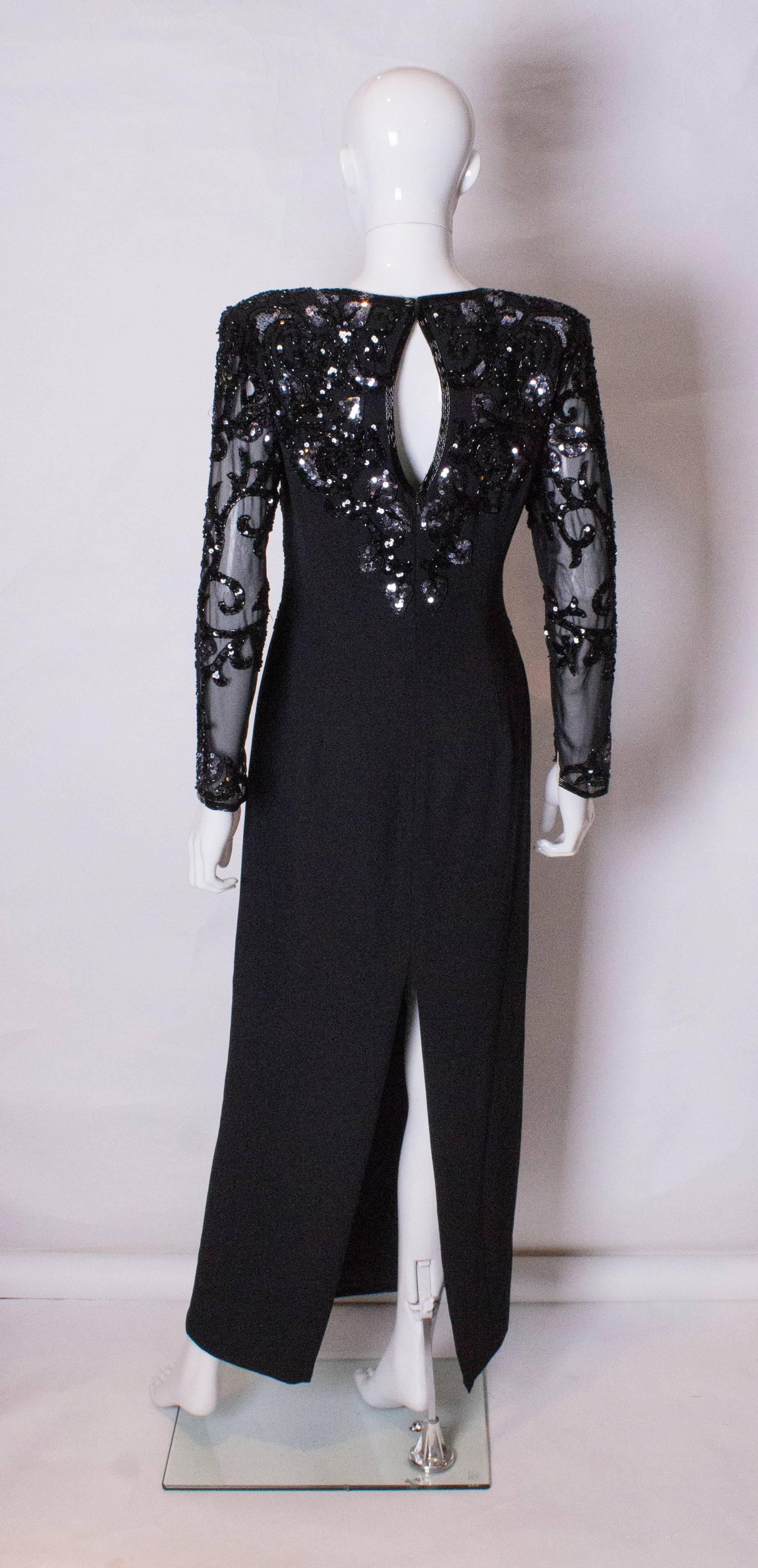 Frank Usher Vintage Evening Gown In Excellent Condition In London, GB