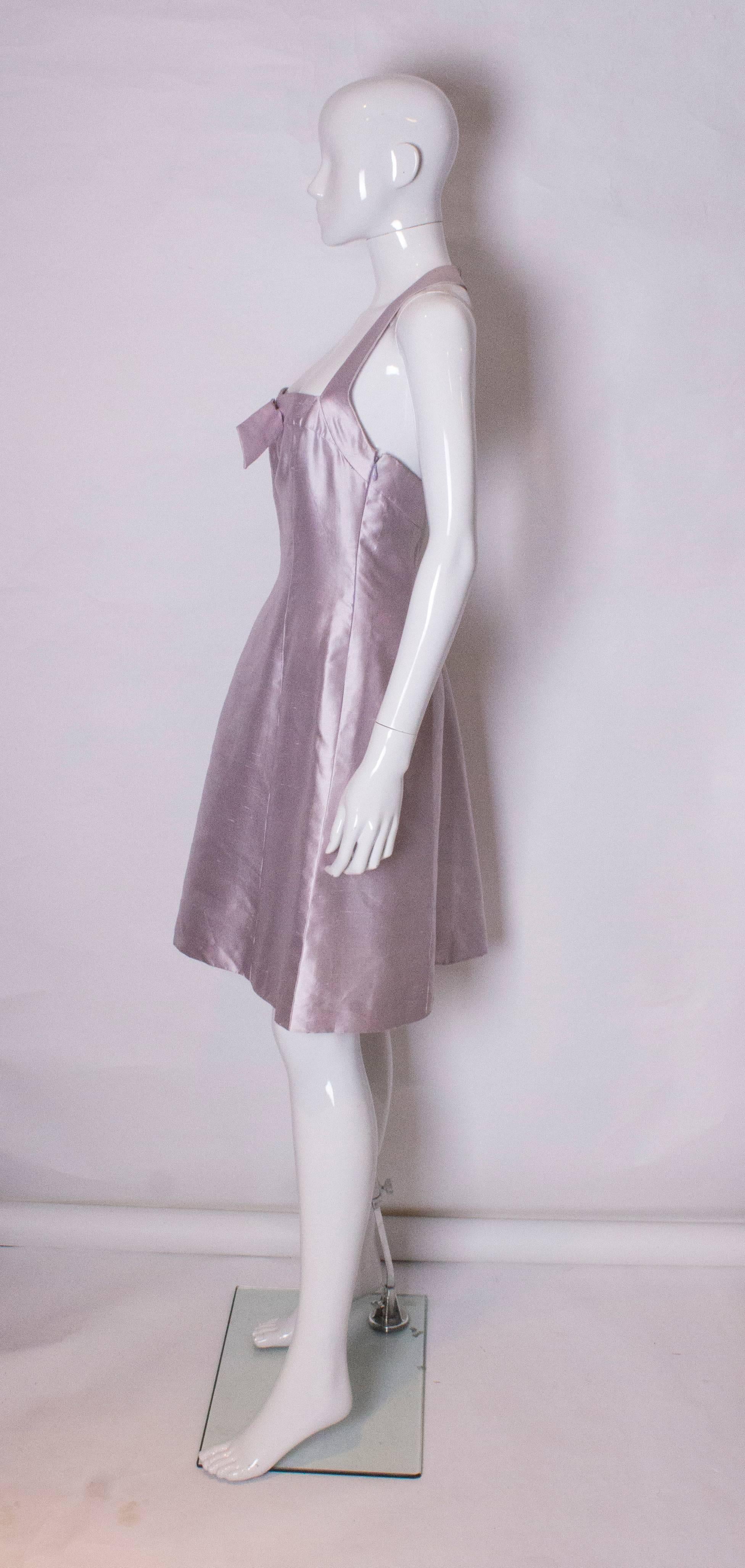 Bruce Oldfield Silk Cocktail Dress In Good Condition In London, GB