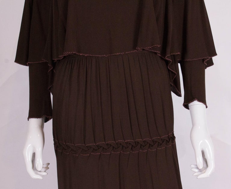 Bruce Oldfield Brown Gown For Sale at 1stDibs