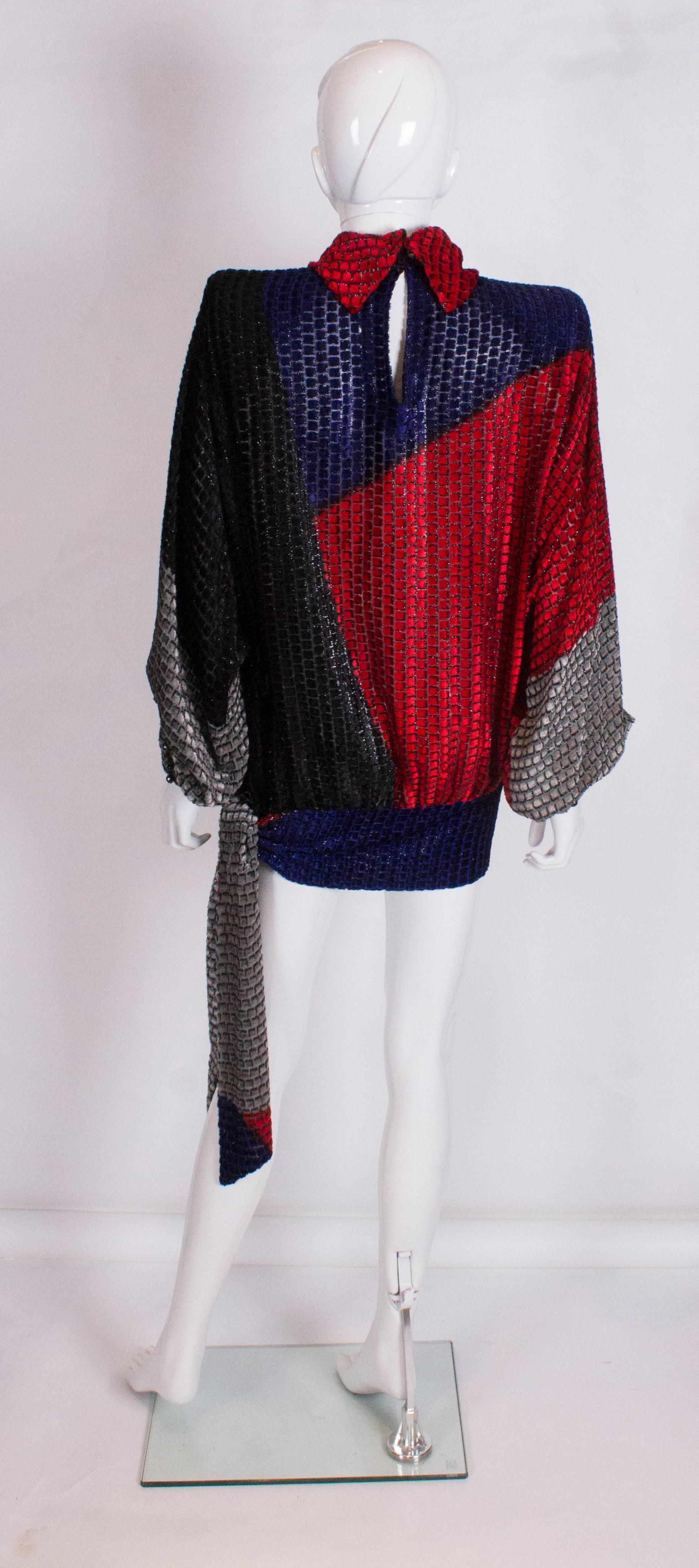 Women's 1980s Andrea Odicini Silk Top