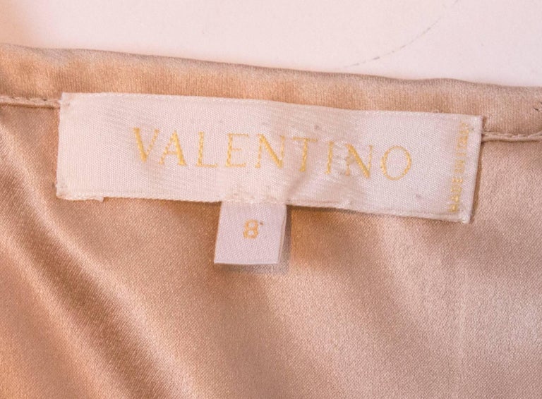Valentino Roma Soft Gold Cocktail Dress For Sale at 1stDibs | valentino ...