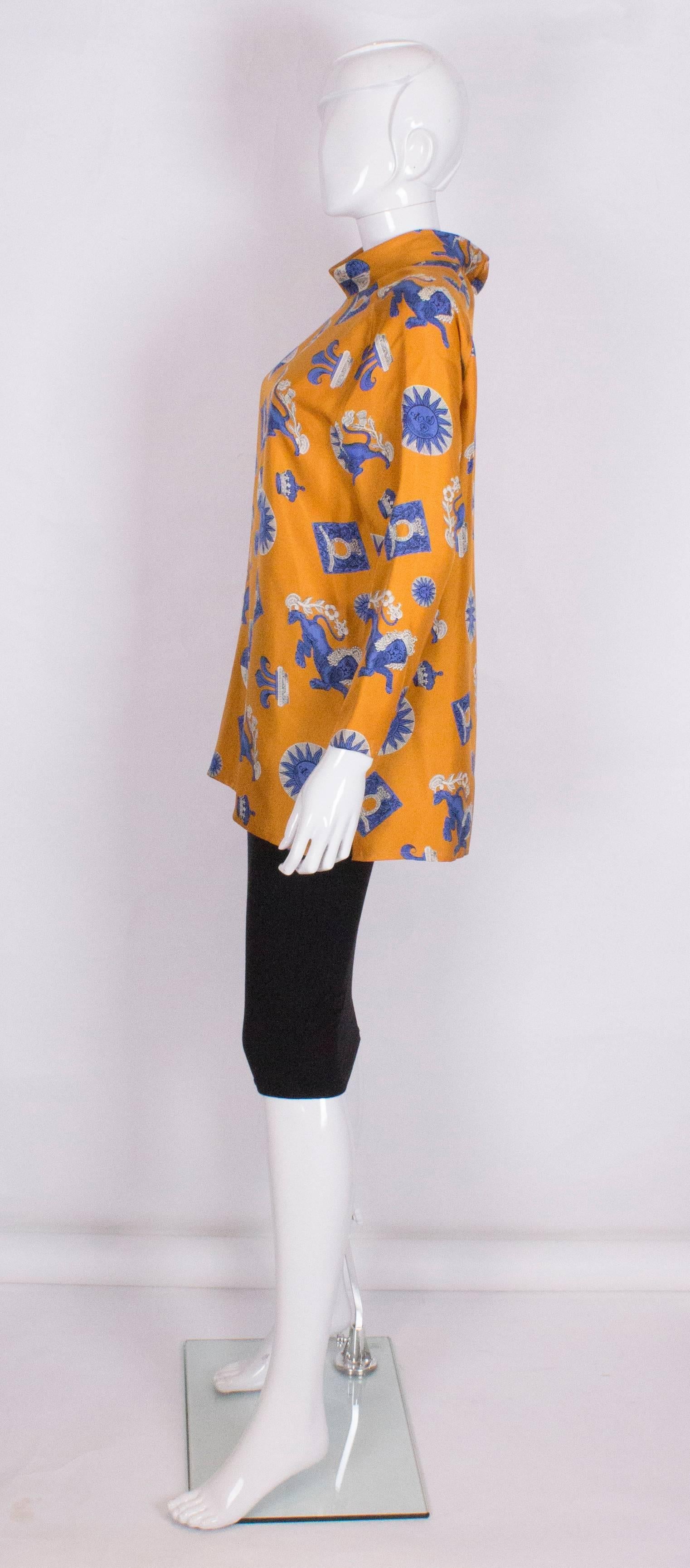 GUY Laroche Boutique Silk Tunic In Excellent Condition In London, GB