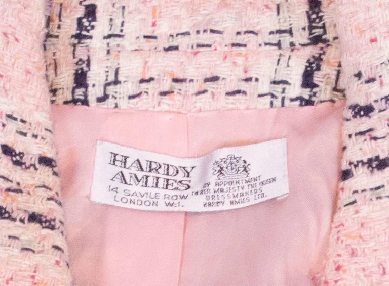 Hardy Amies Pink, Cream and Blue Jacket For Sale at 1stDibs